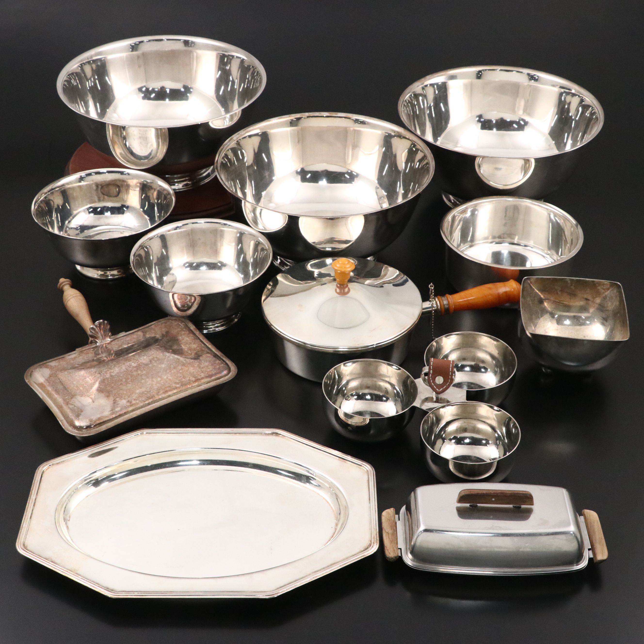 Paul Revere "Sons of Liberty Bowl" and More Silver Plate Serveware