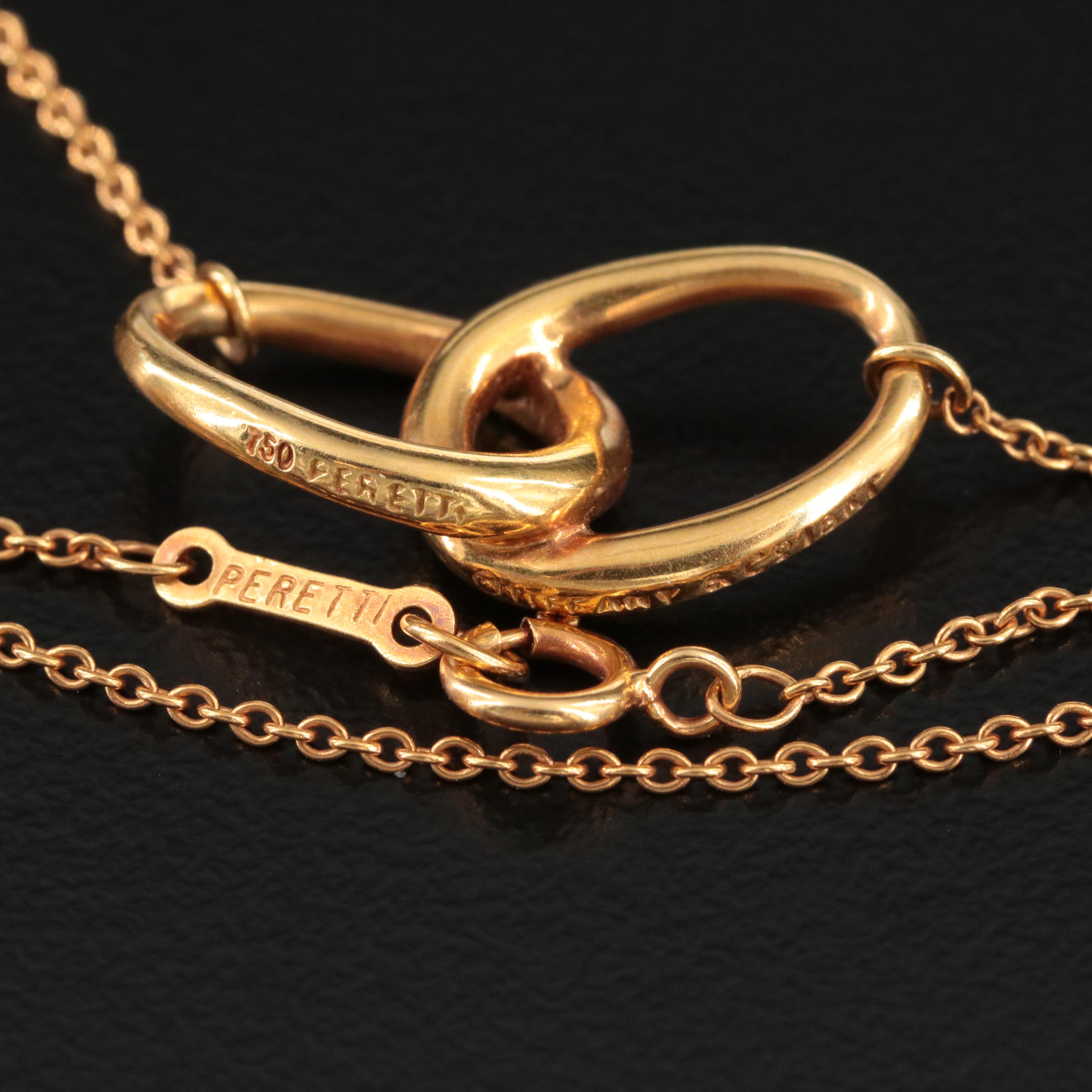 Elsa Peretti for Tiffany & Co. 18K Interlocking Oval Links Necklace