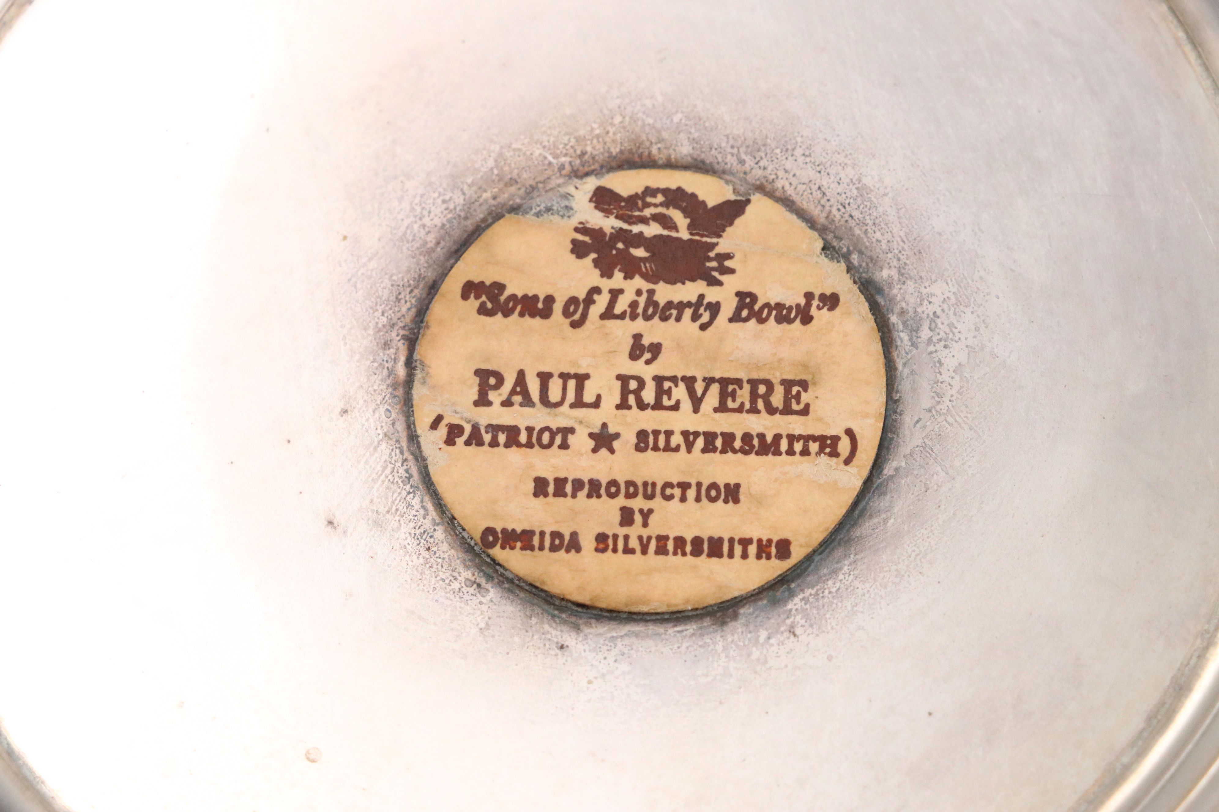 Paul Revere "Sons of Liberty Bowl" and More Silver Plate Serveware