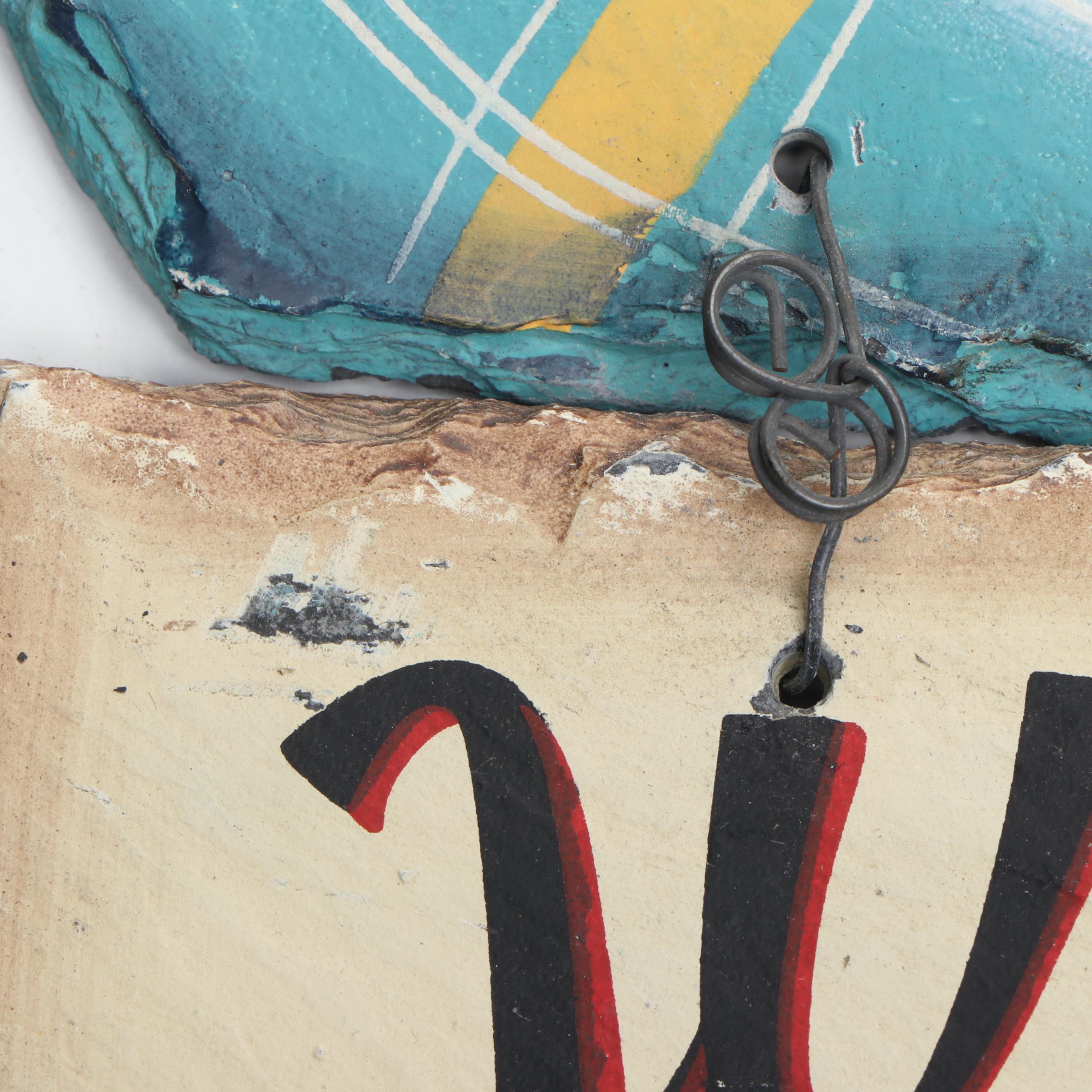 Snowman Wall Hanging Stoneware Welcome Signs