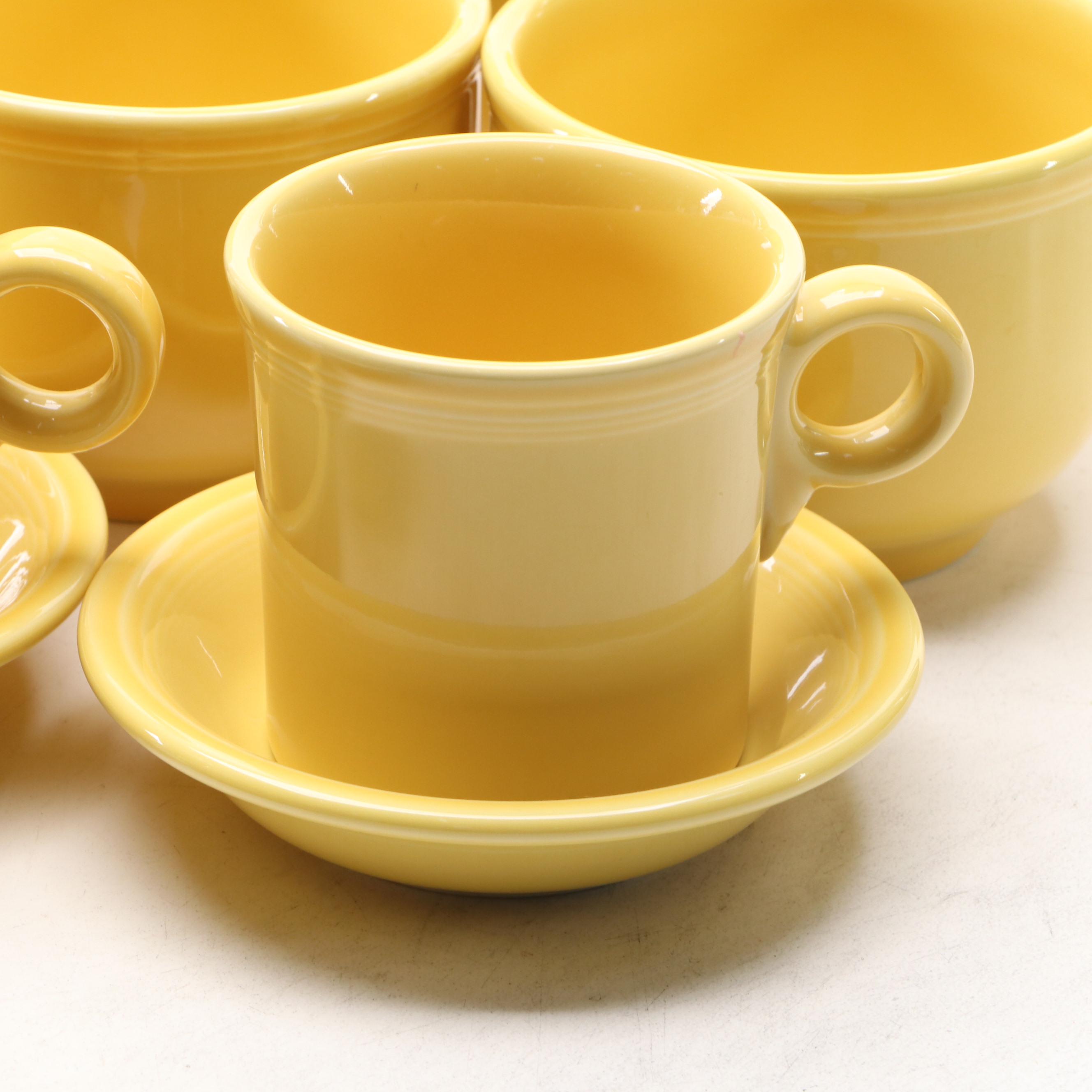 Homer Laughlin "Fiesta" Sunflower Dinnerware and Betty Crocker Bowl