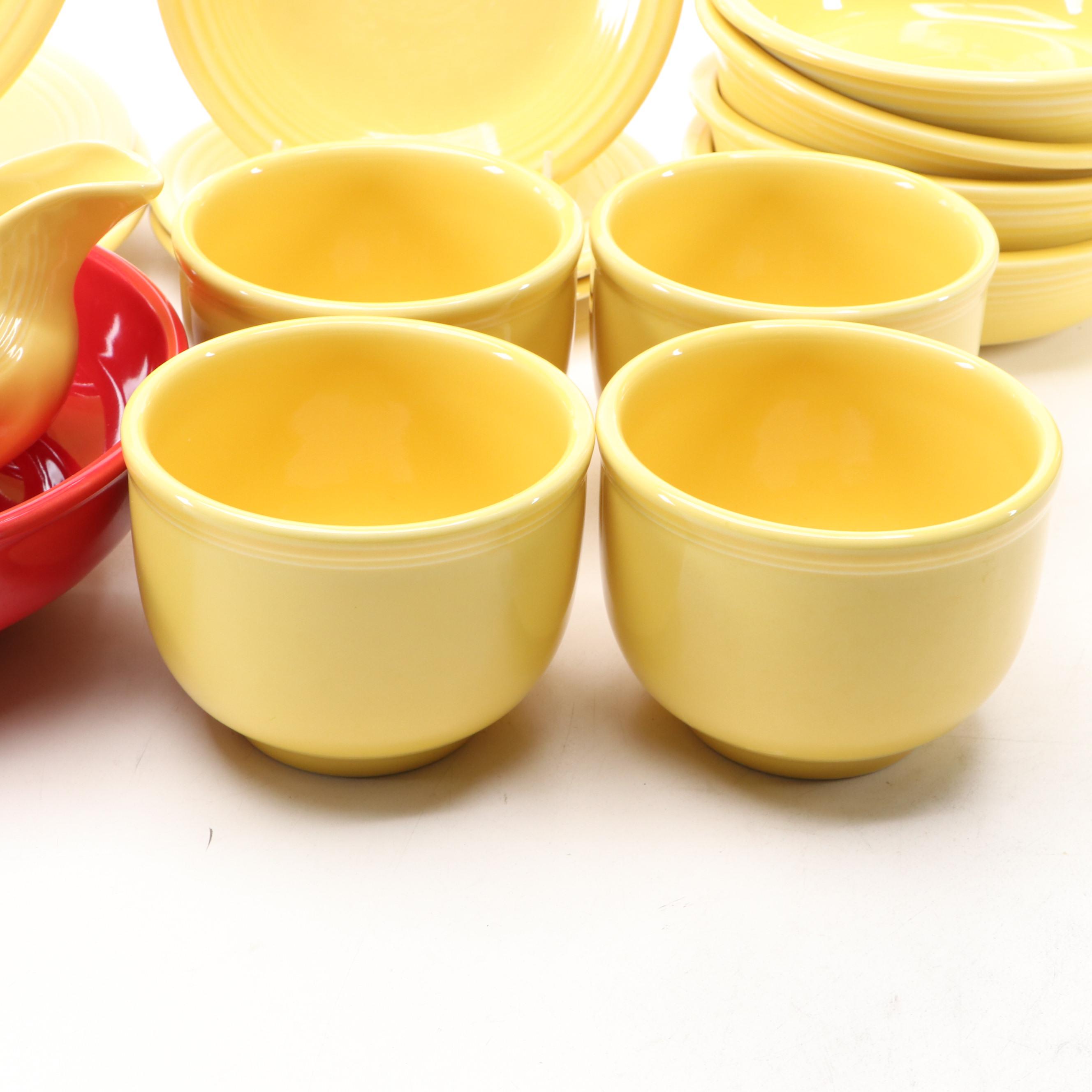 Homer Laughlin "Fiesta" Sunflower Dinnerware and Betty Crocker Bowl