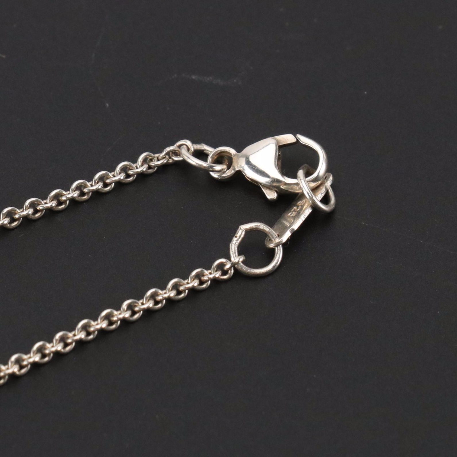 Tiffany & Co. 1837 Sterling Bar Pendant Necklace