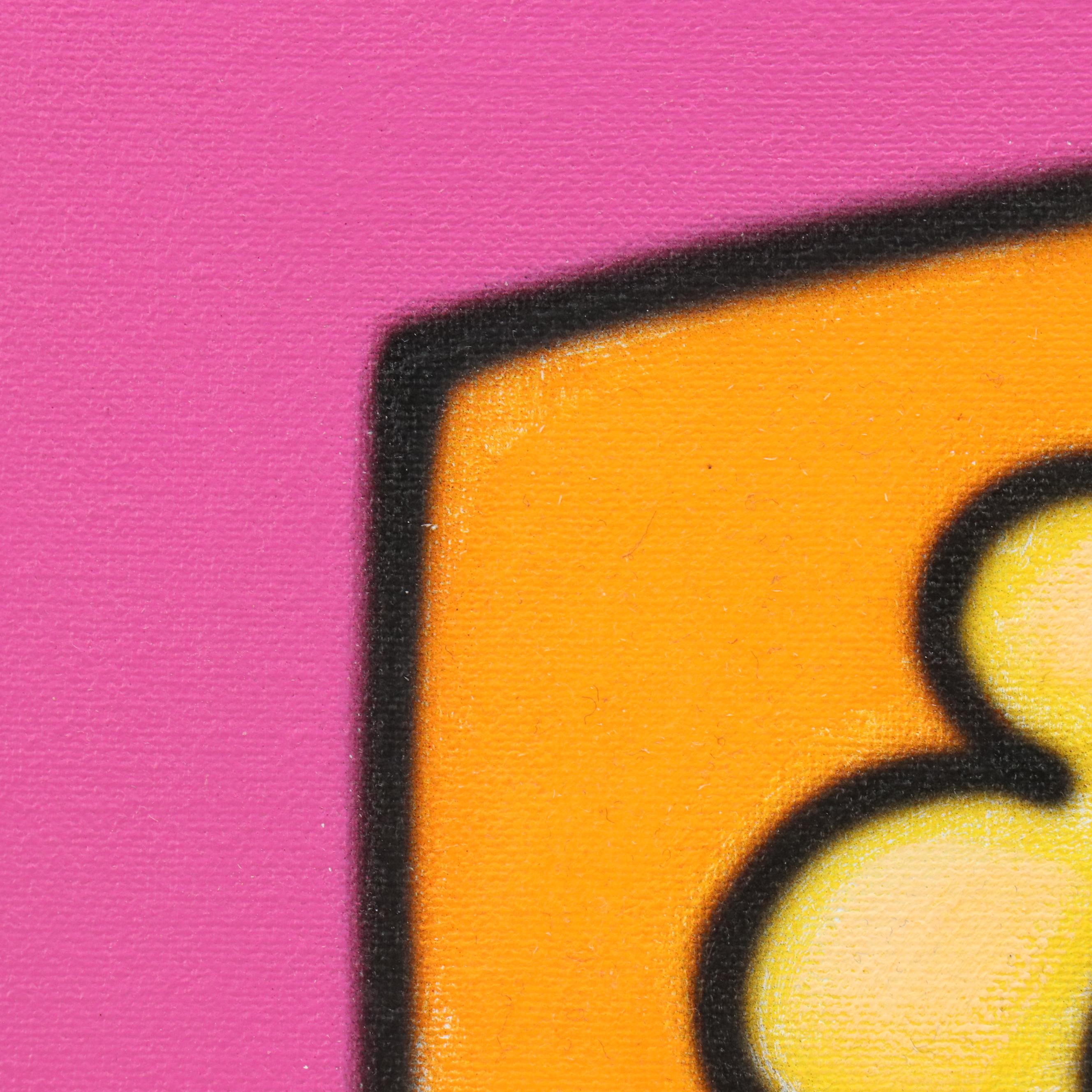 Stylized Floral Still Life Airbrush Painting, 21st Century