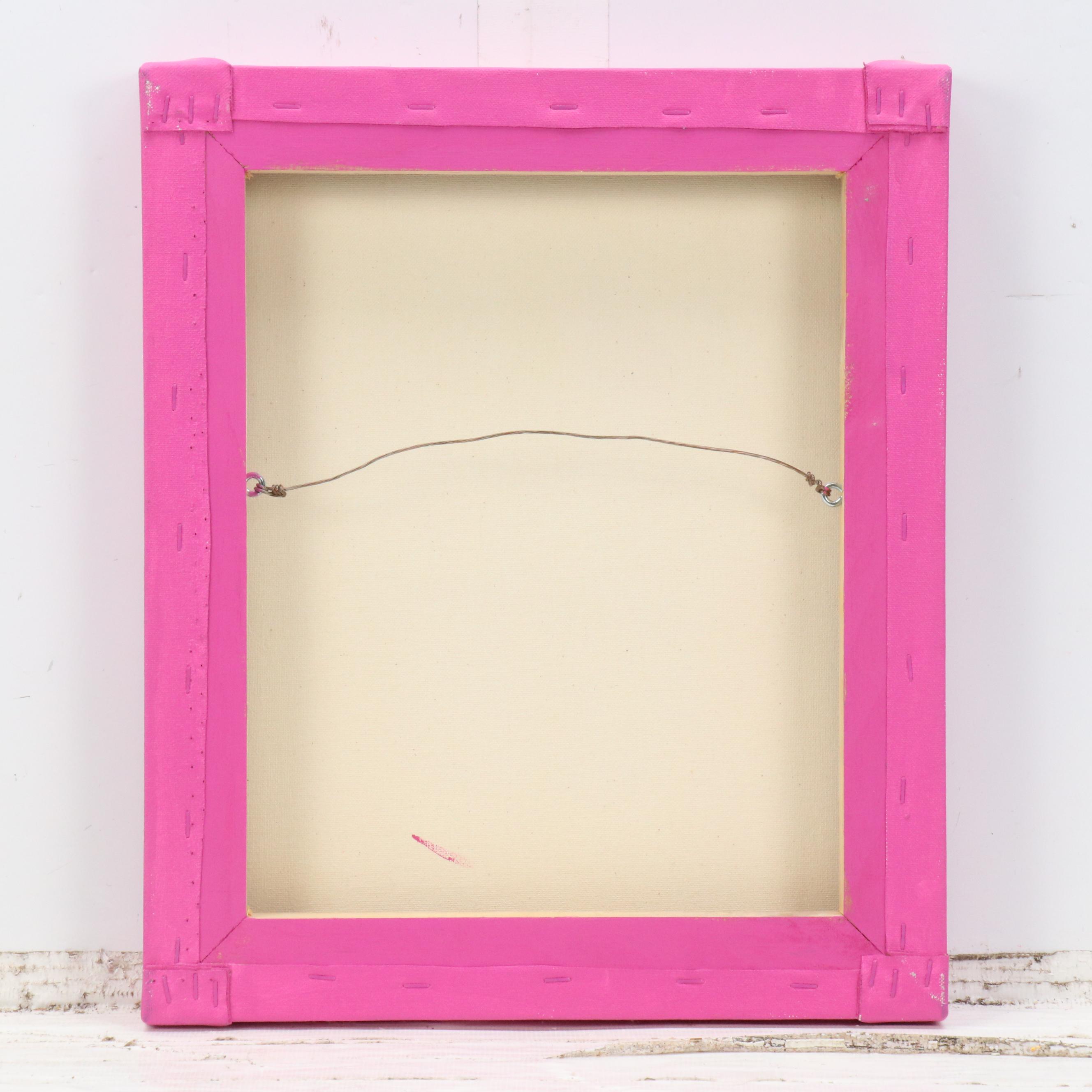 Stylized Floral Still Life Airbrush Painting, 21st Century