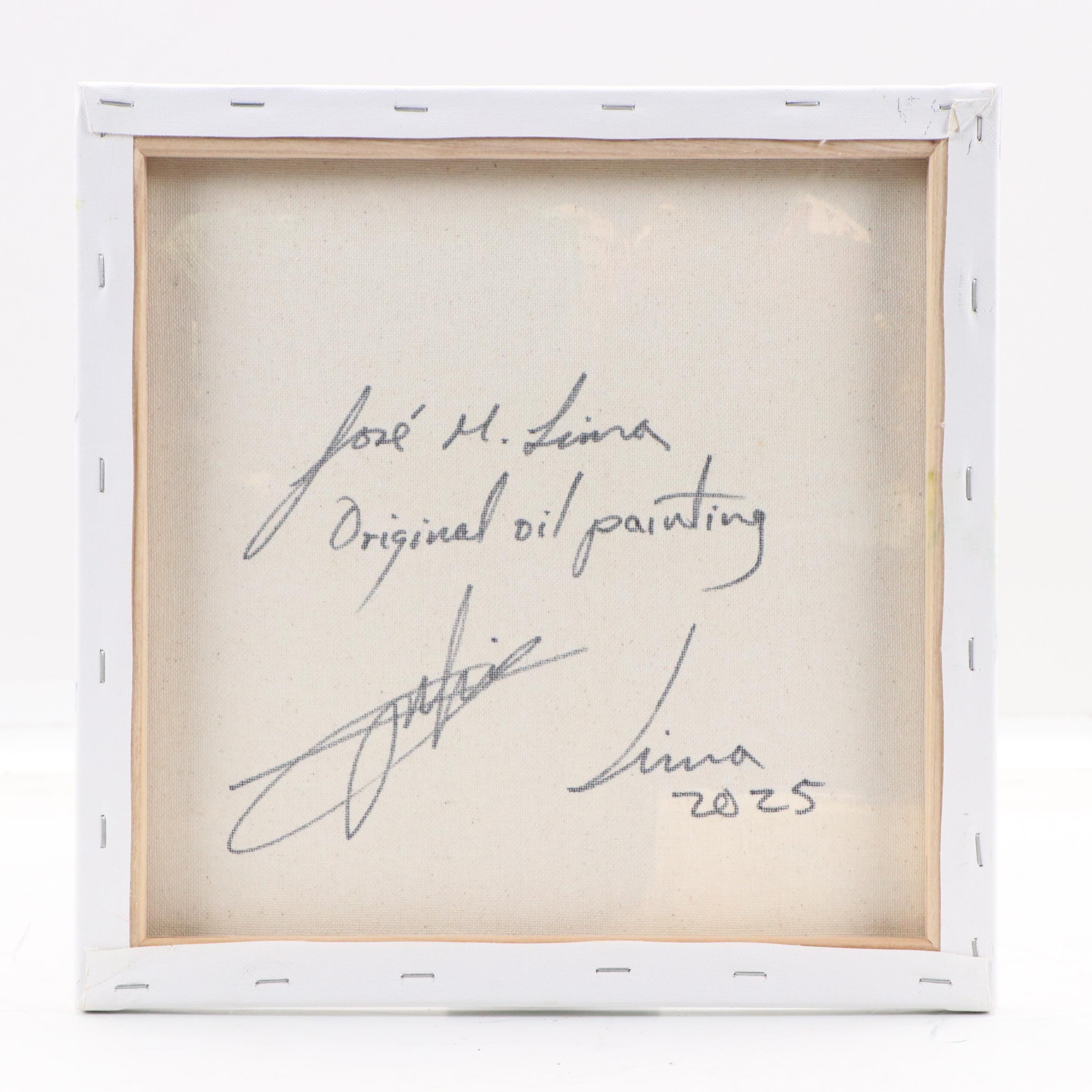 José M. Lima Floral Still Life Oil Painting, 2025