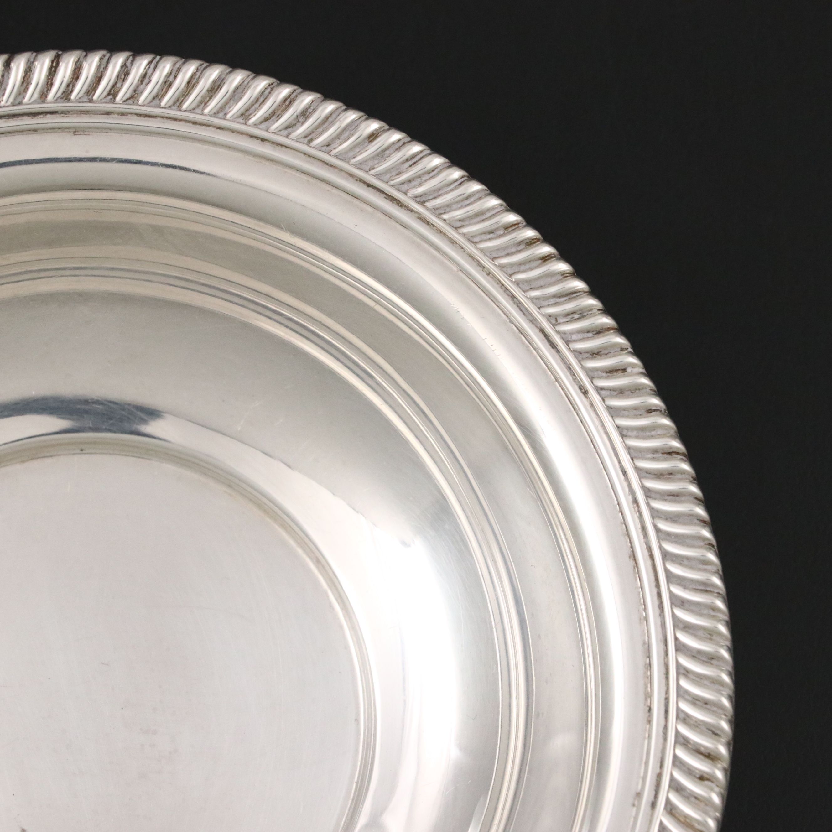 Webster Sterling Silver Bowl with Cohr Danish Modern Silver Plate Candle Holder