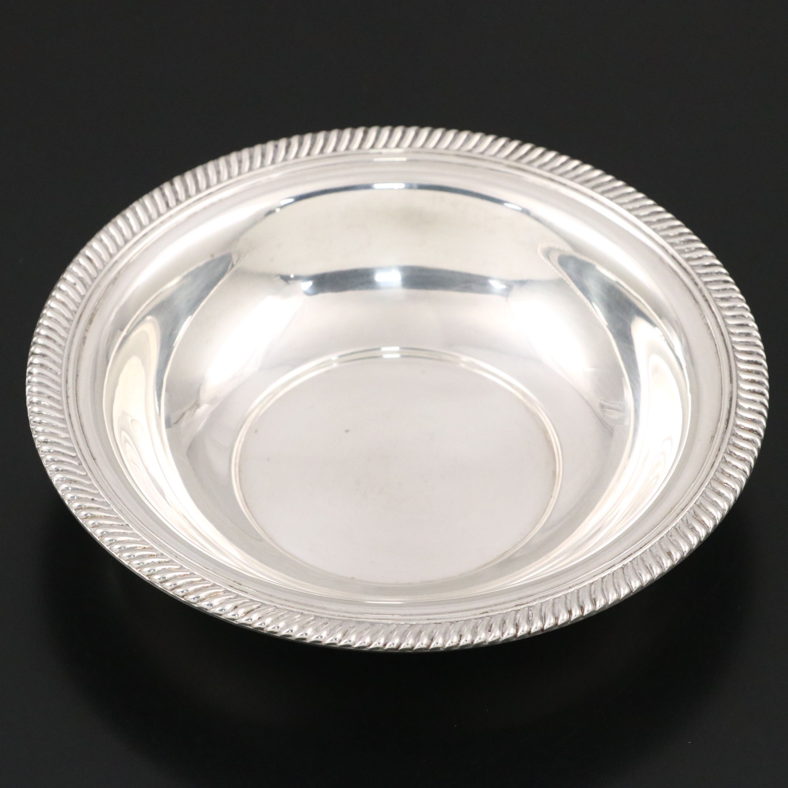 Webster Sterling Silver Bowl with Cohr Danish Modern Silver Plate Candle Holder