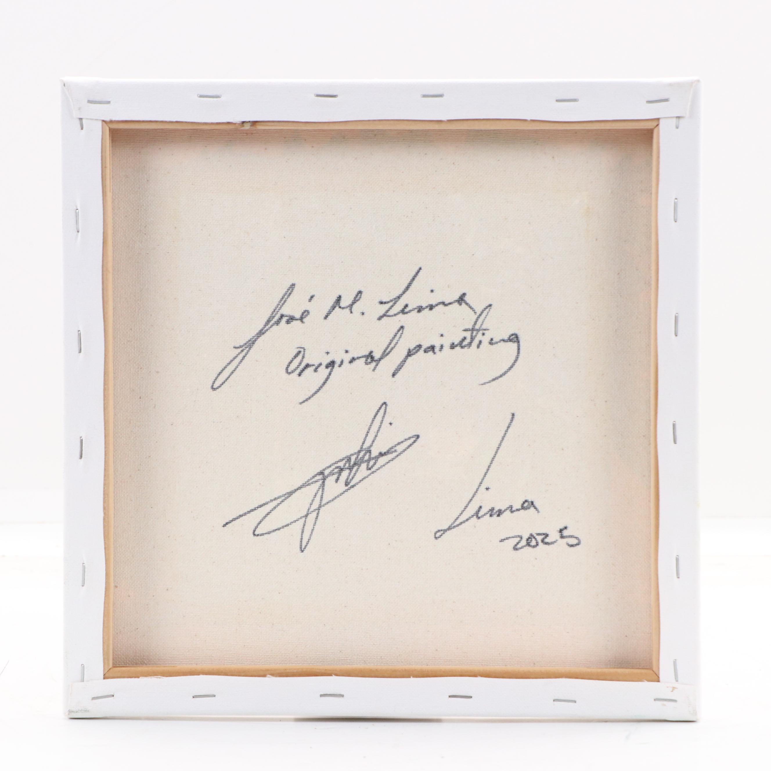 José M. Lima Floral Still Life Oil Painting, 2025