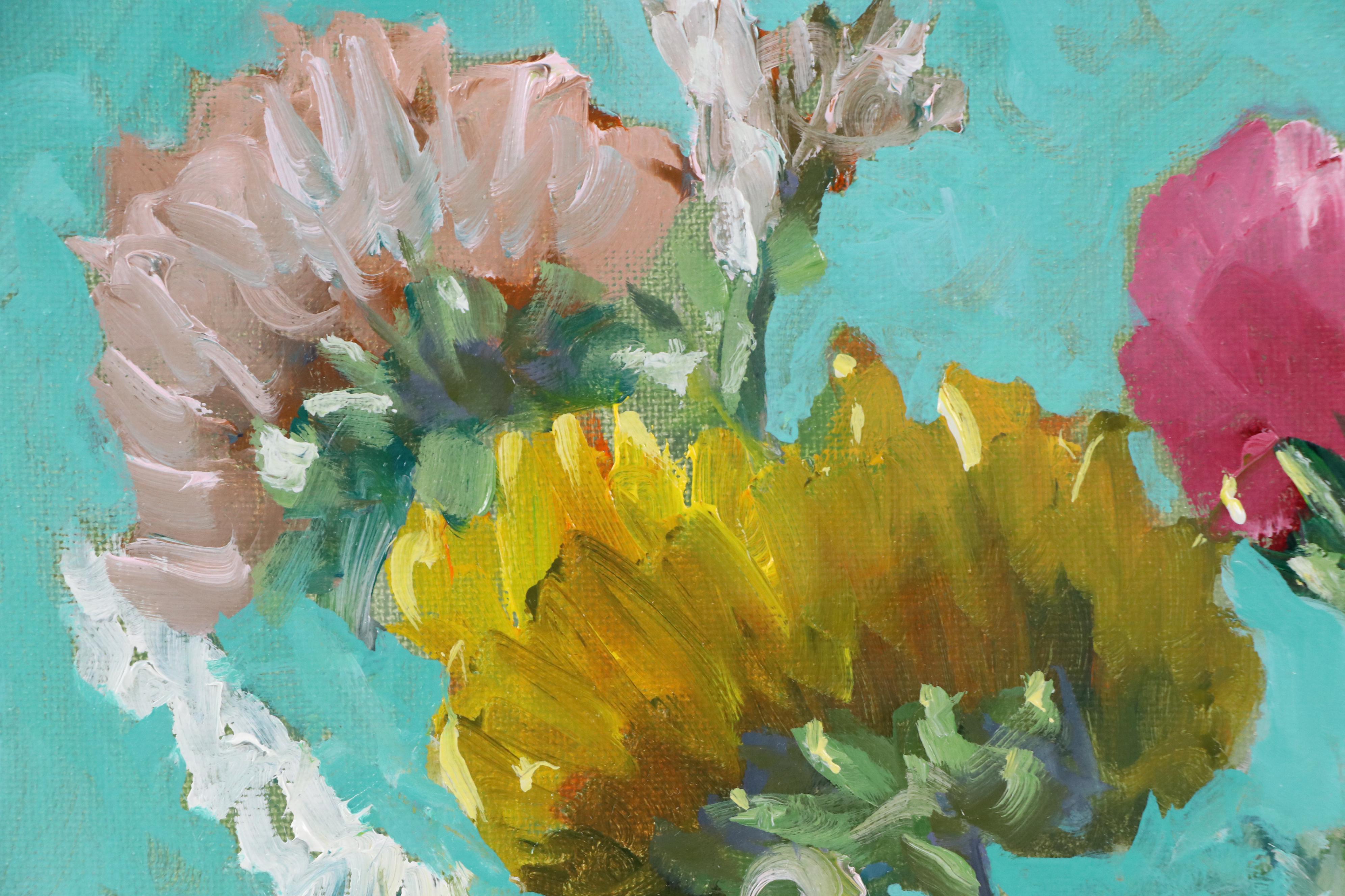 José M. Lima Floral Still Life Oil Painting, 2025