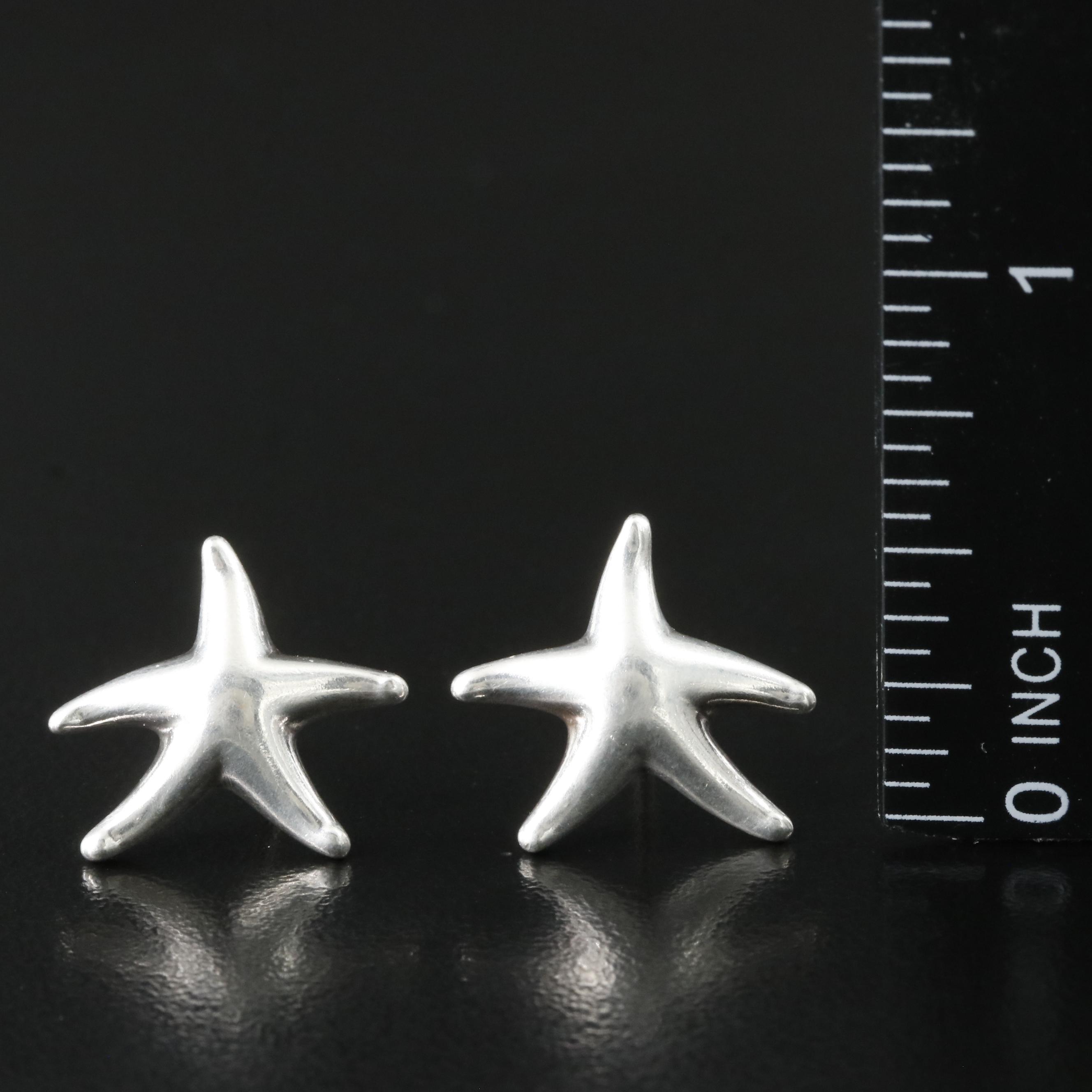 Elsa Peretti for Tiffany & Co. Sterling Starfish Earrings