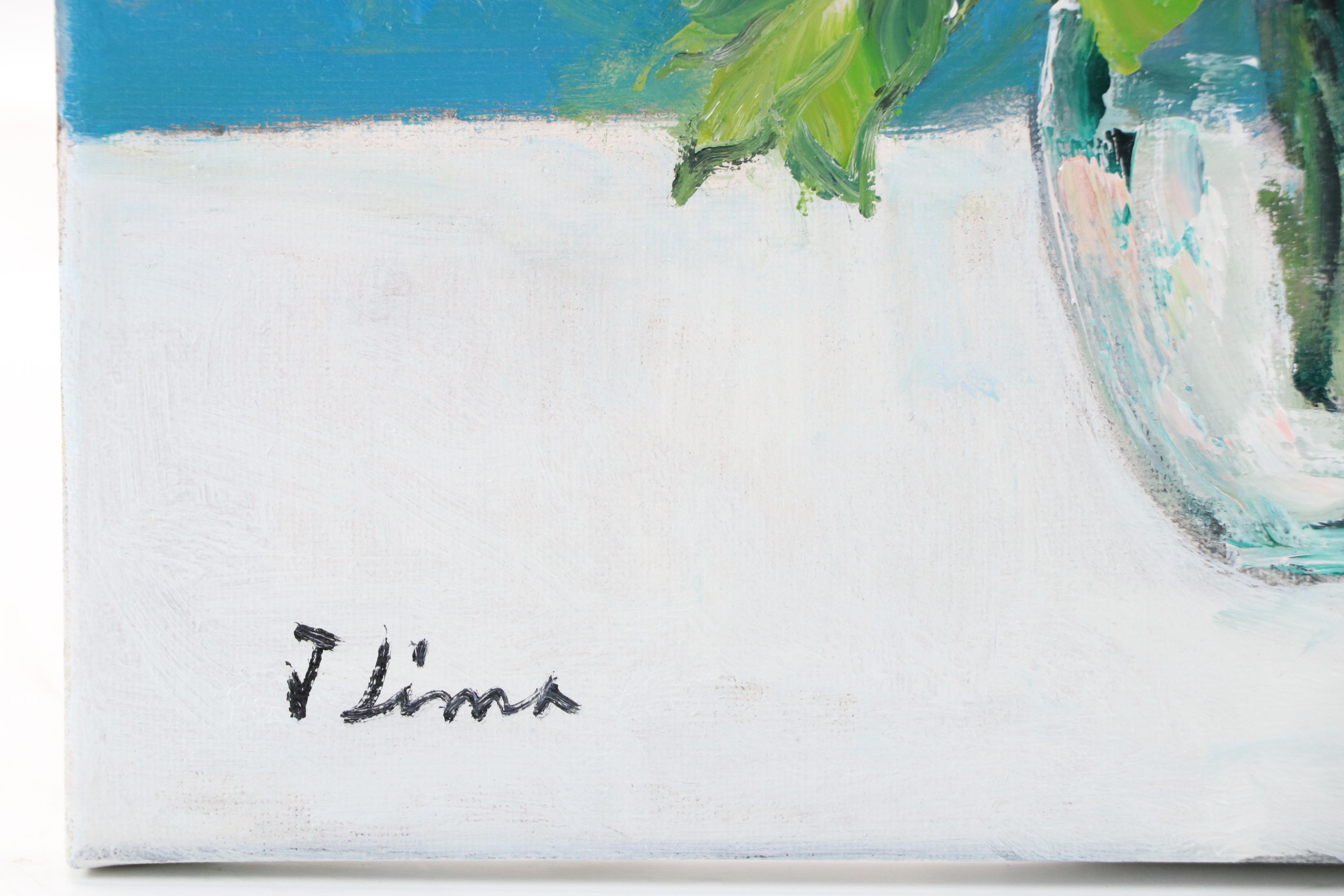 José M. Lima Floral Still Life Oil Painting, 2025