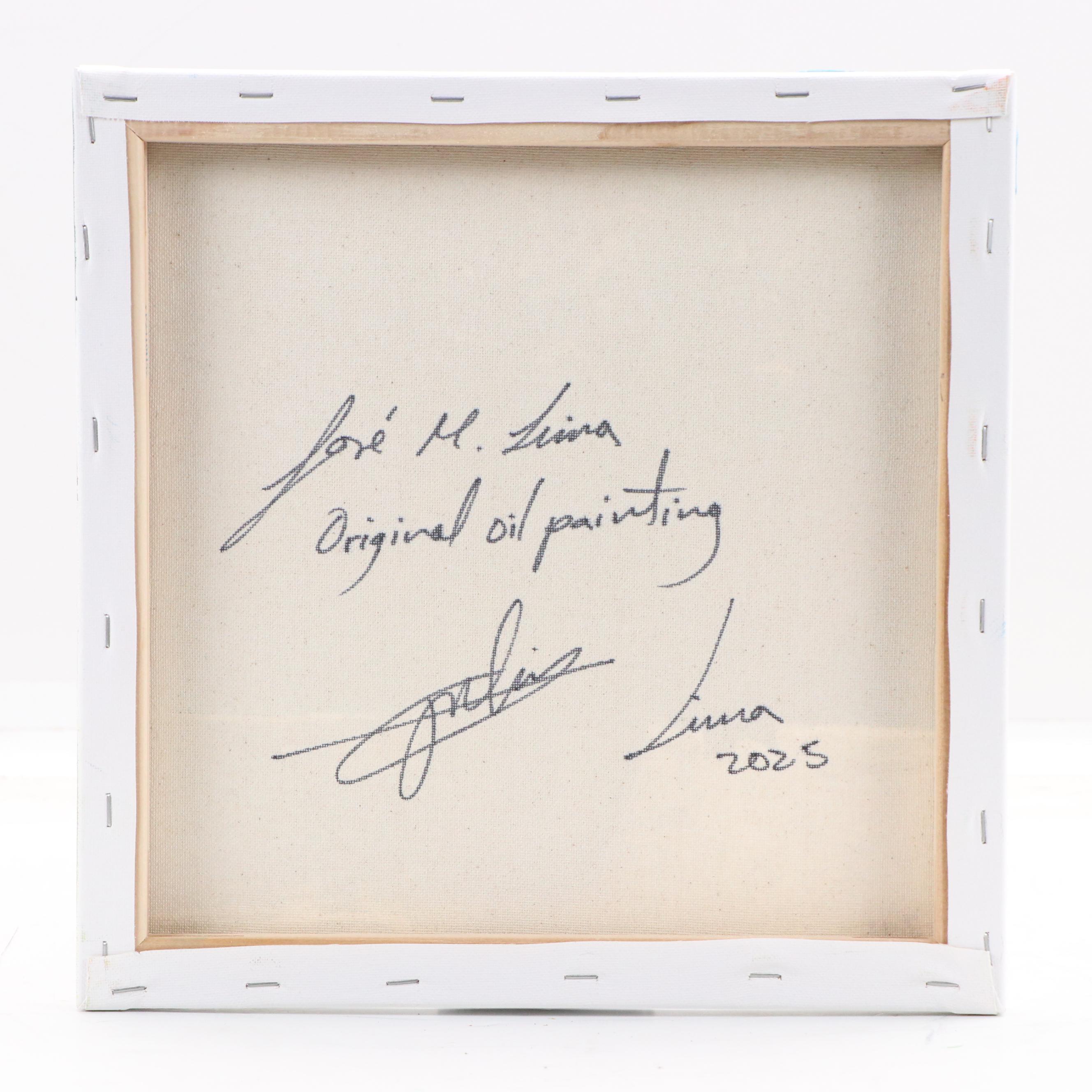 José M. Lima Floral Still Life Oil Painting, 2025