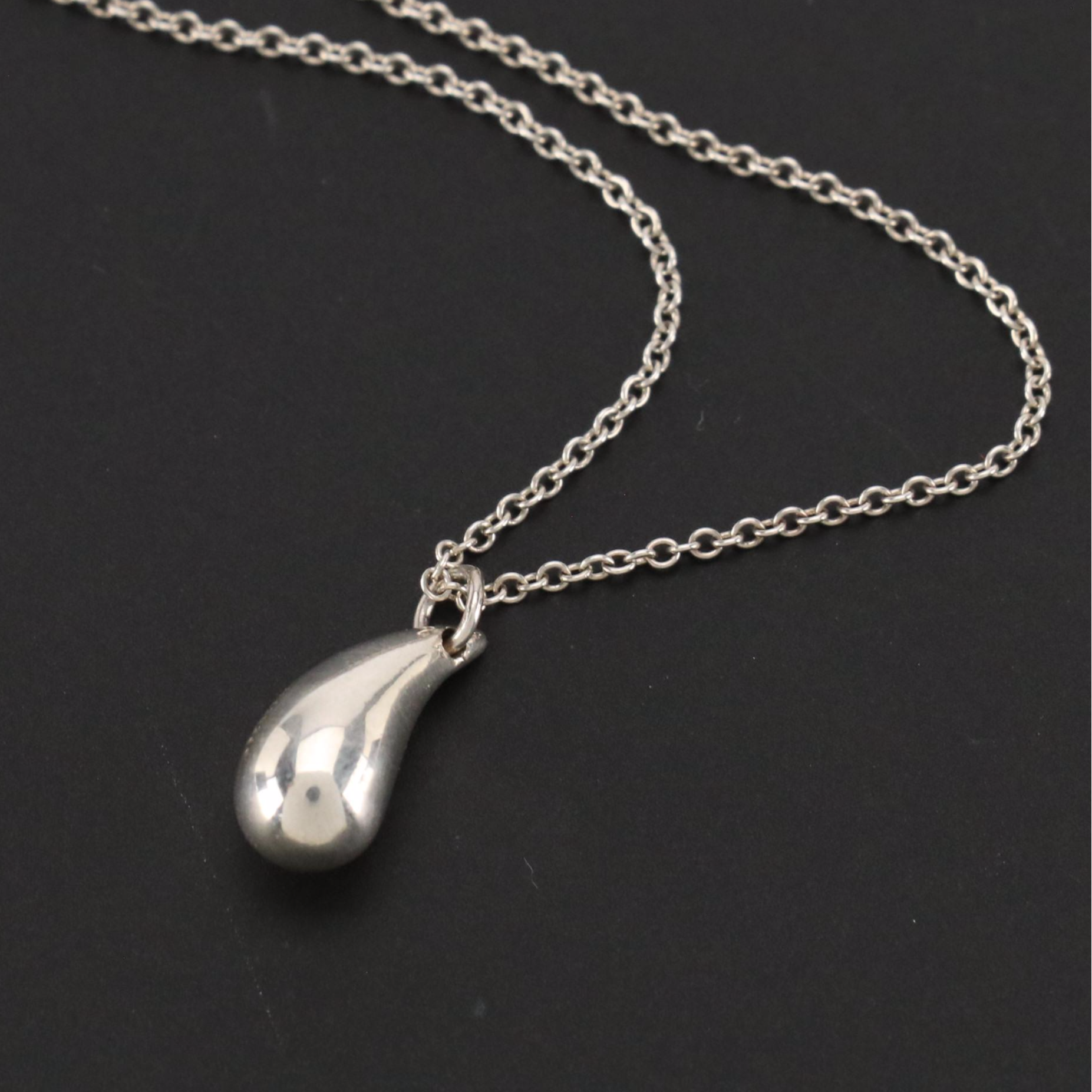Elsa Peretti for Tiffany & Co. Sterling Teardrop Pendant Necklace