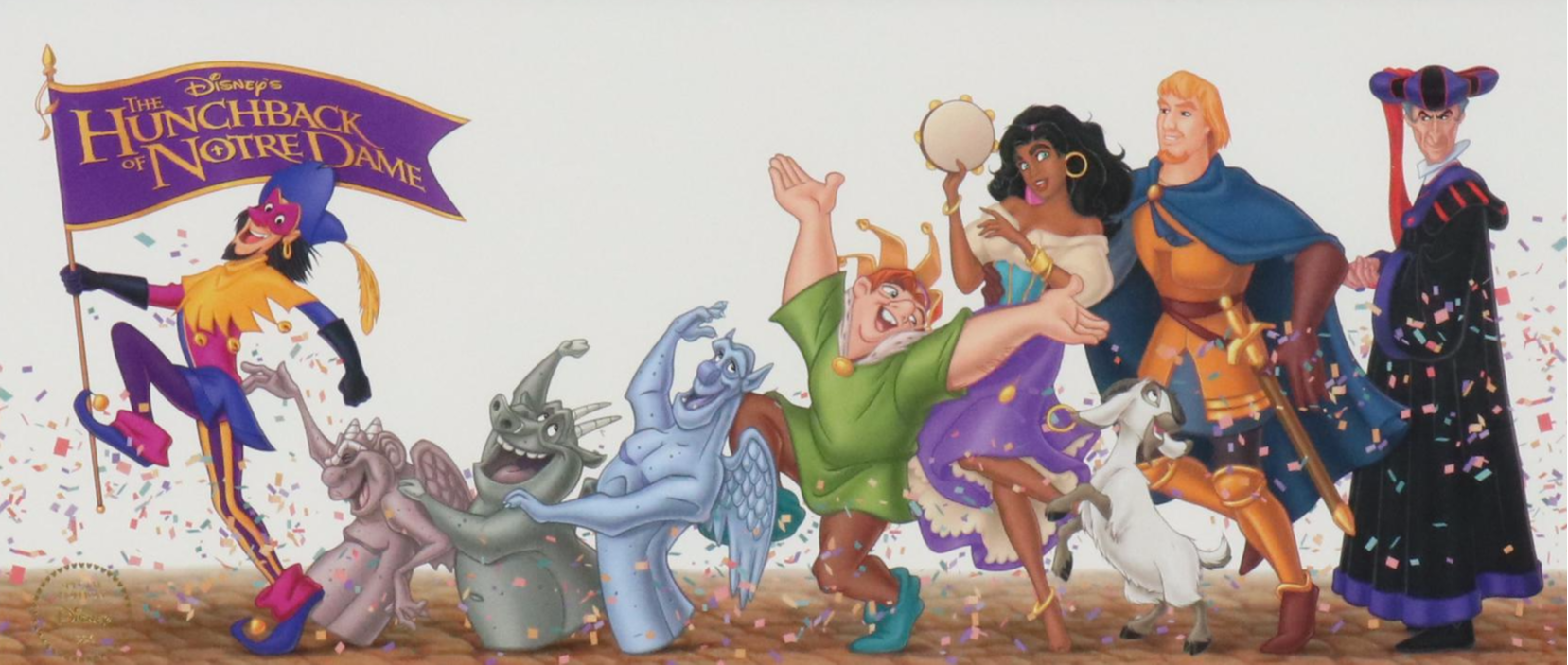 Disney Store Commemorative Offset Lithograph of "The Hunchback of Notre Dame"