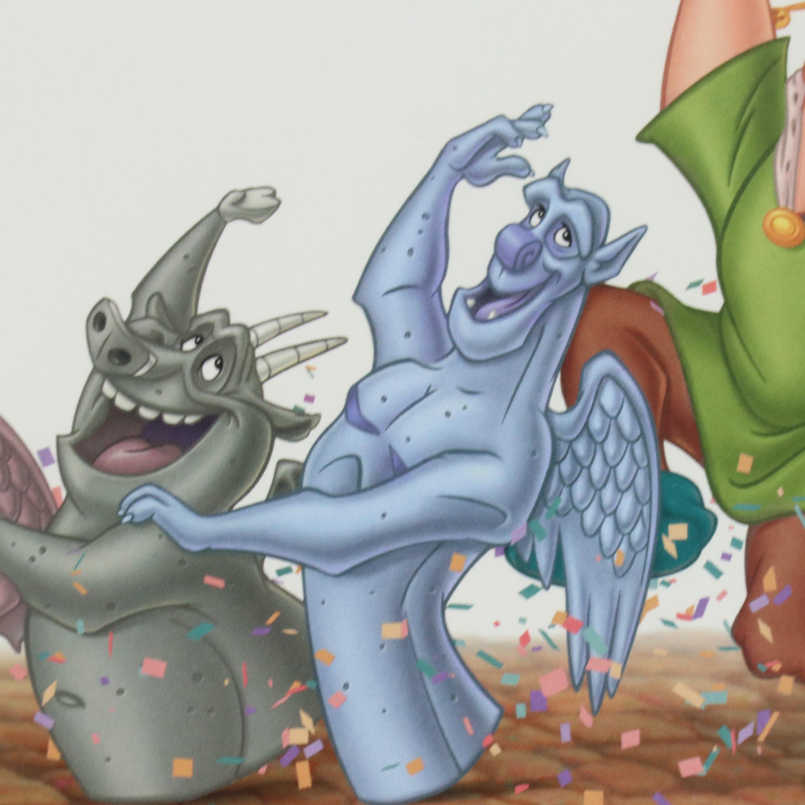 Disney Store Commemorative Offset Lithograph of "The Hunchback of Notre Dame"