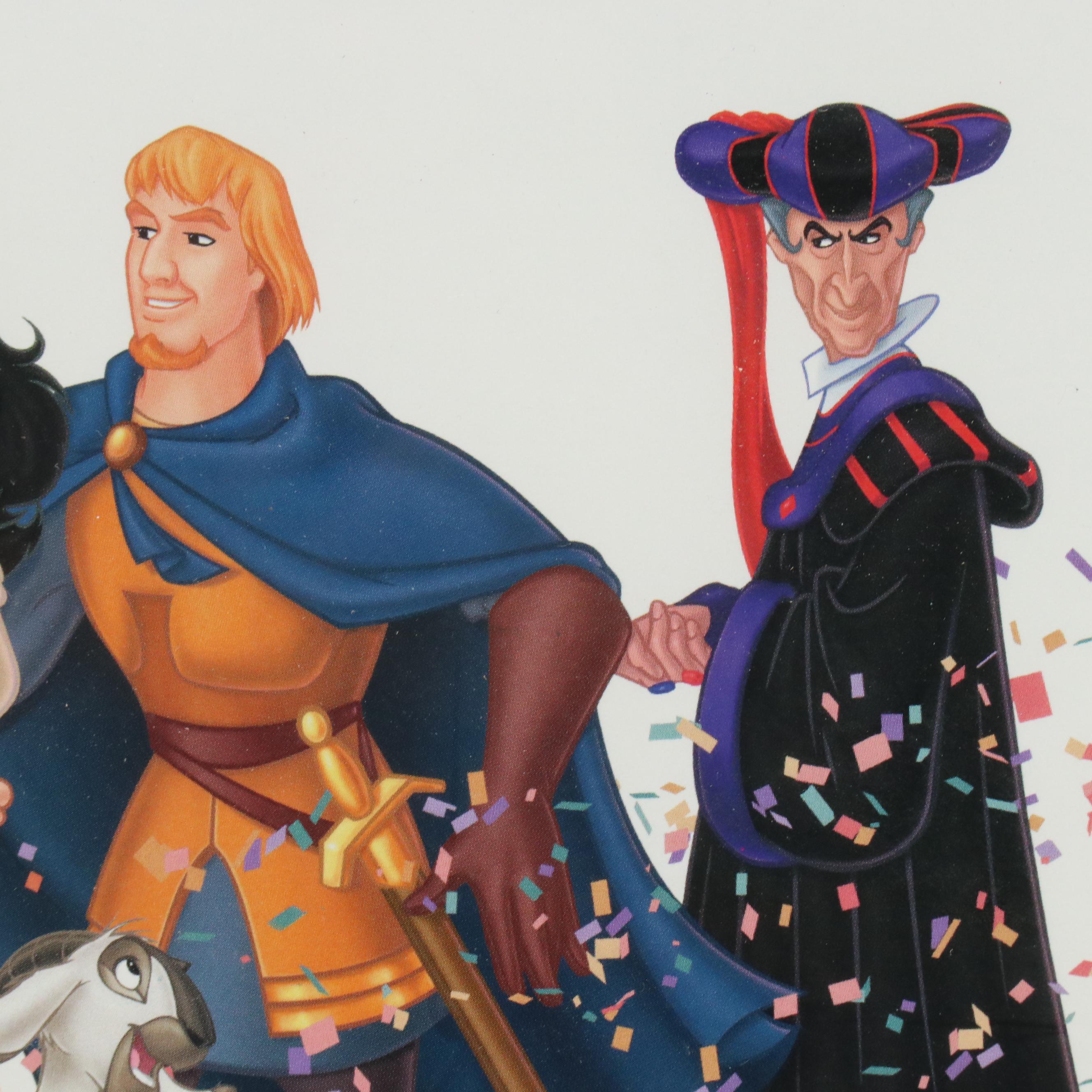 Disney Store Commemorative Offset Lithograph of "The Hunchback of Notre Dame"