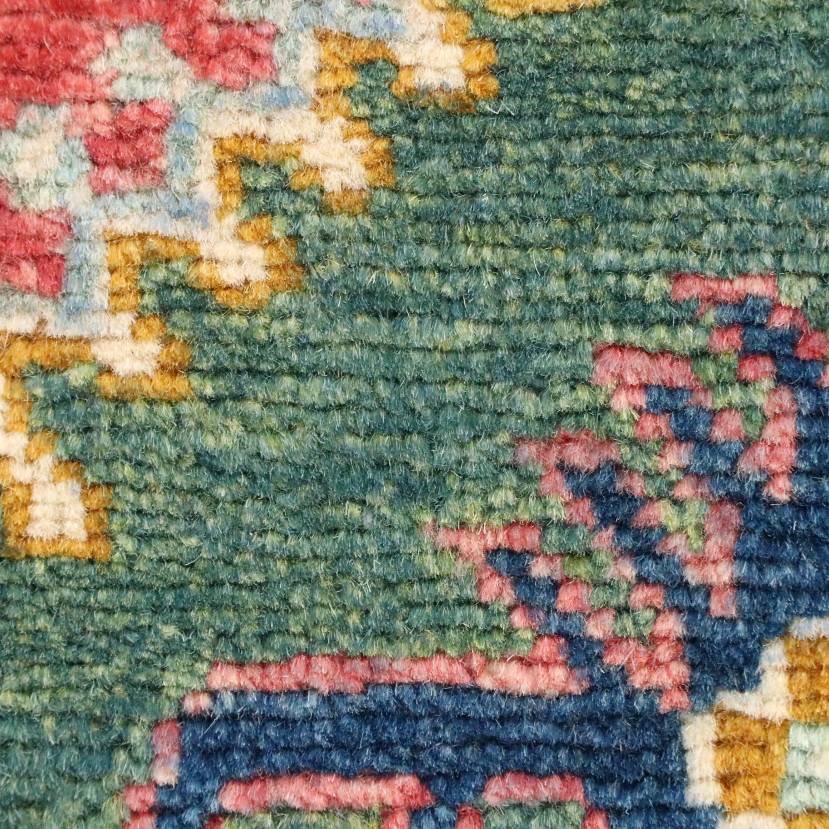 3'10 x 6' Hand-Knotted Afghan Kazak Area Rug