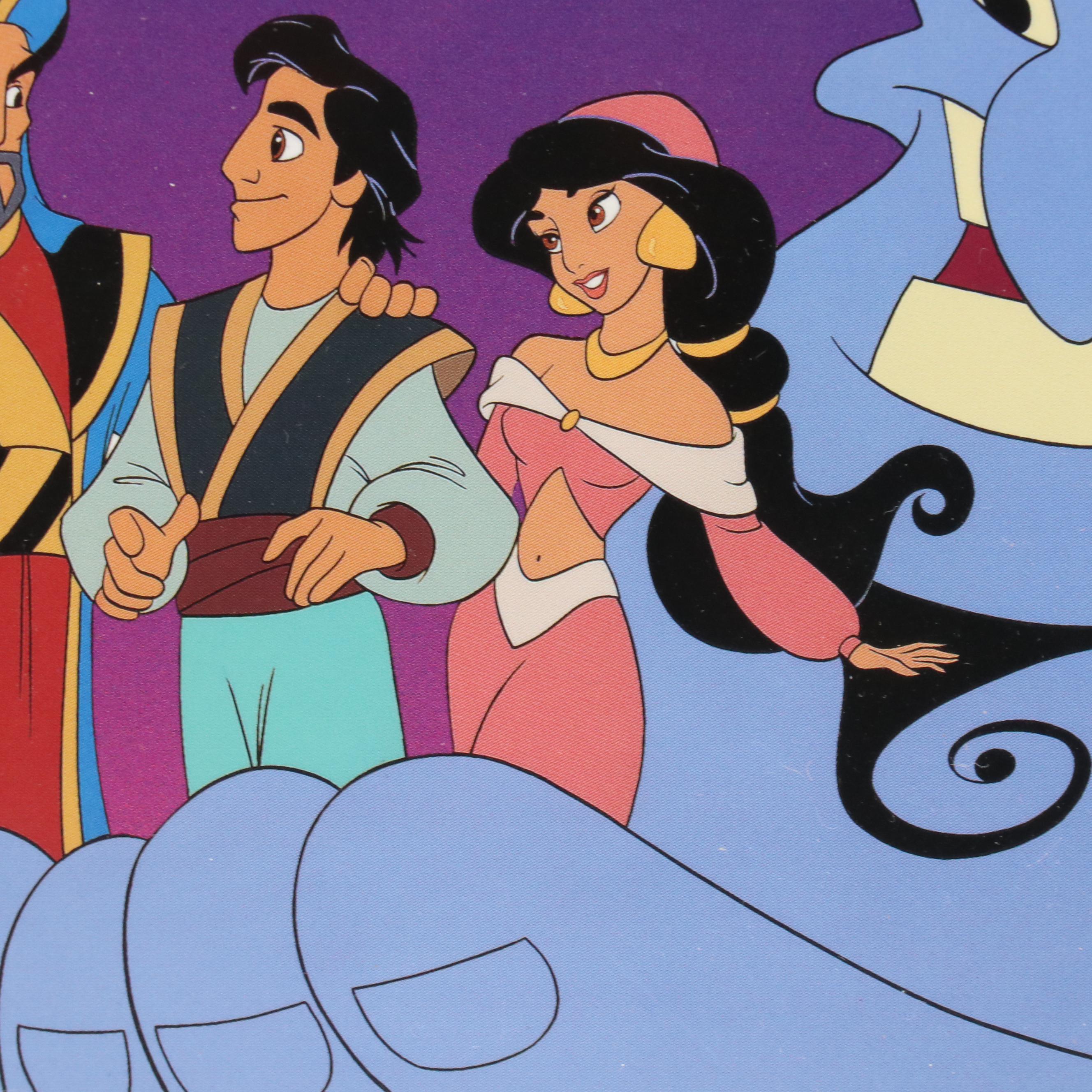The Disney Store Commemorative Offset Lithograph of "Aladdin," 1996