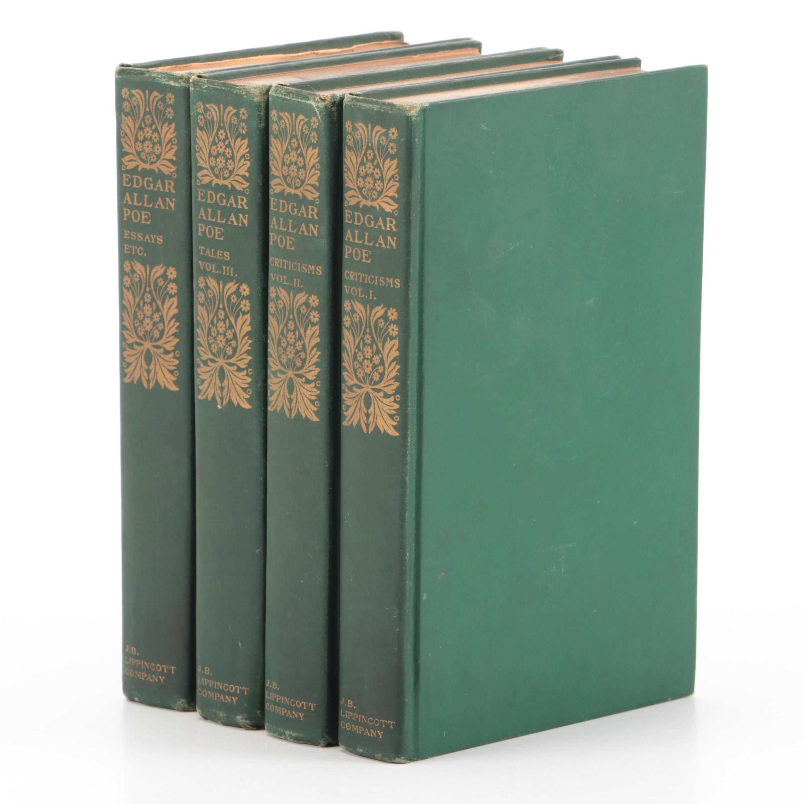 Illustrated "The Works of Edgar Allan Poe" Partial Set, Early 20th Century