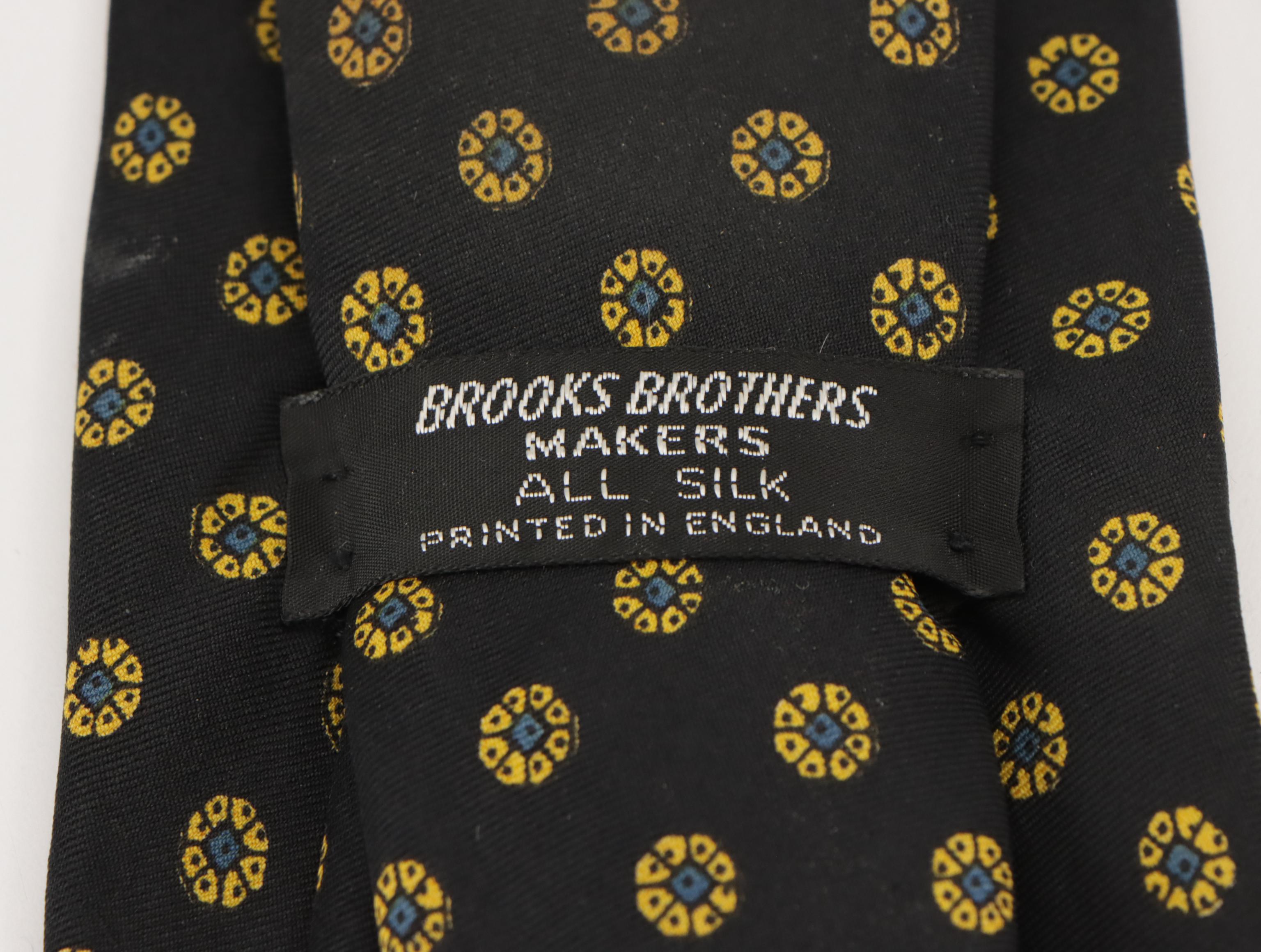 Vintage Patterned Silk and Wool Neckties Featuring Saks Fifth Avenue