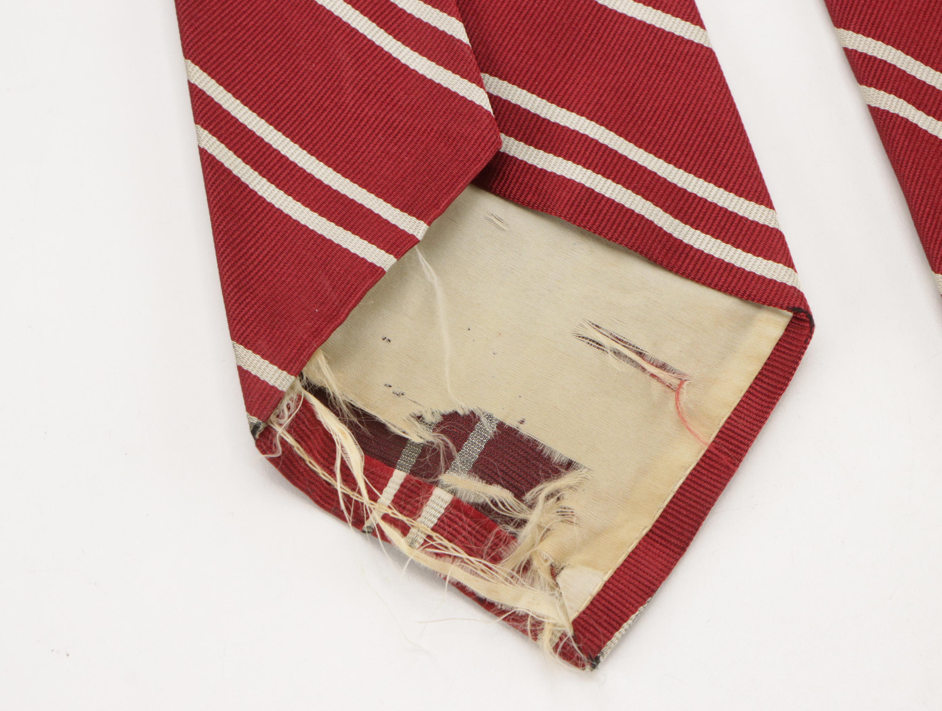 Vintage Patterned Silk and Wool Neckties Featuring Saks Fifth Avenue