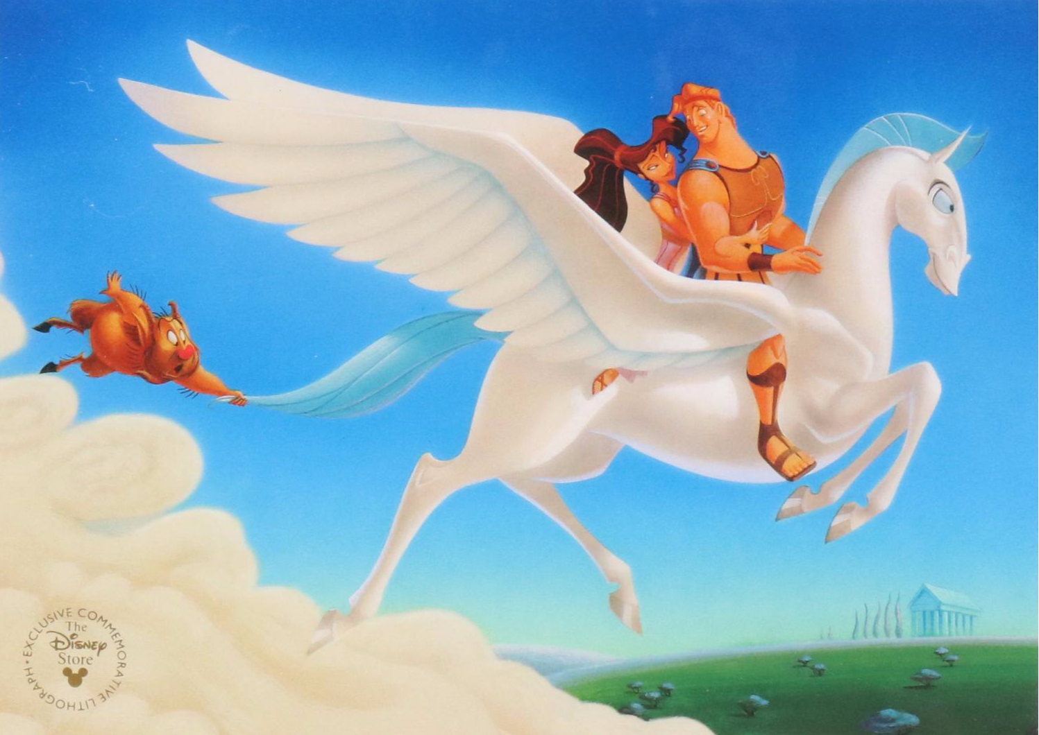 The Disney Store Commemorative Offset Lithograph of "Hercules," Late 20th C.