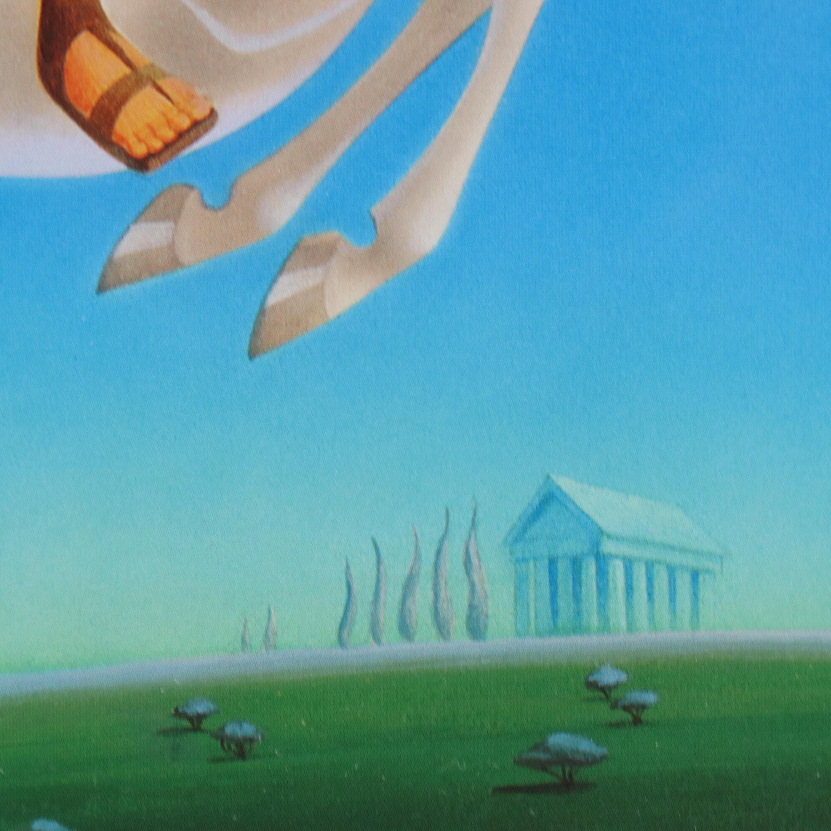 The Disney Store Commemorative Offset Lithograph of "Hercules," Late 20th C.