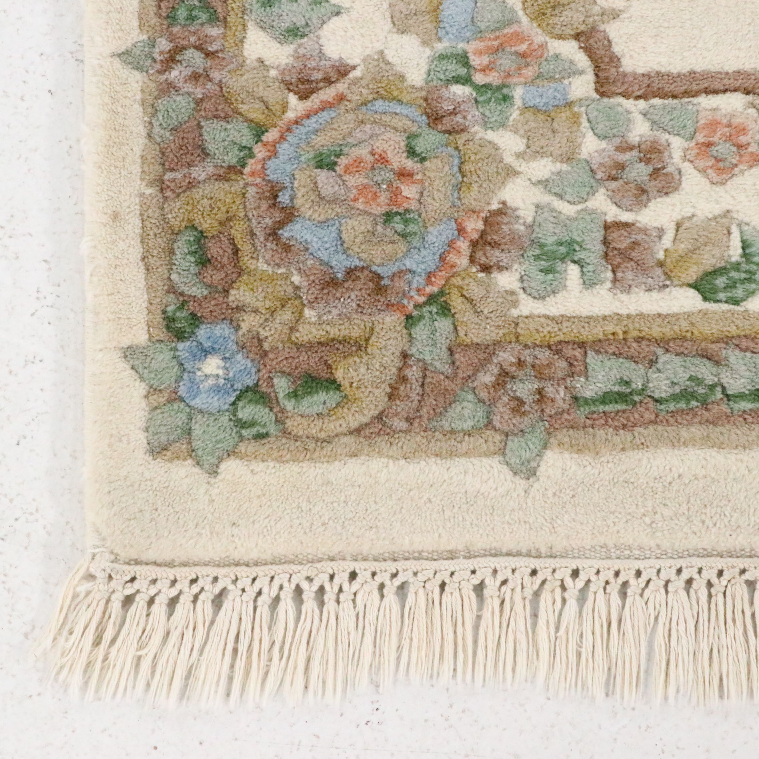 3'6 x 6' Hand-Knotted Surya Indo-French Aubusson Style Area Rug