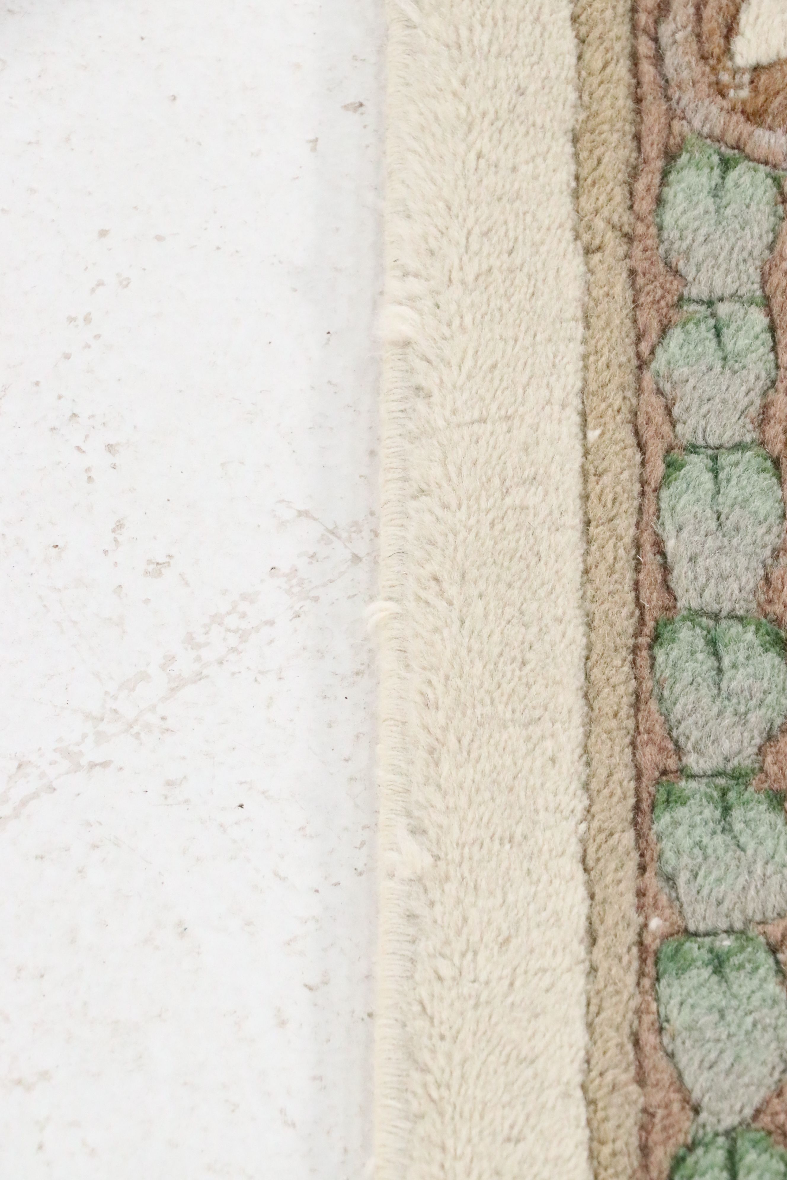 3'6 x 6' Hand-Knotted Surya Indo-French Aubusson Style Area Rug