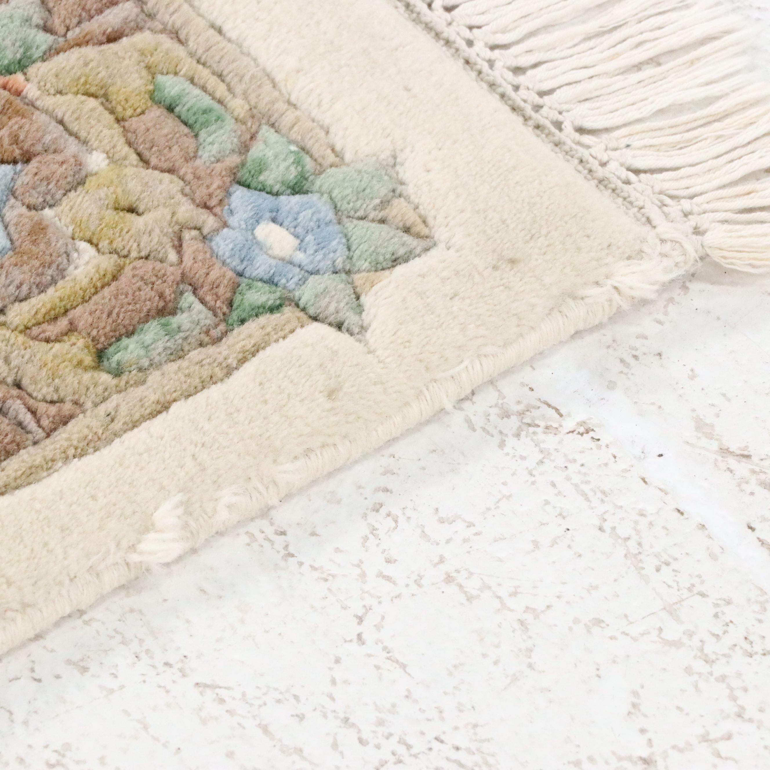 3'6 x 6' Hand-Knotted Surya Indo-French Aubusson Style Area Rug