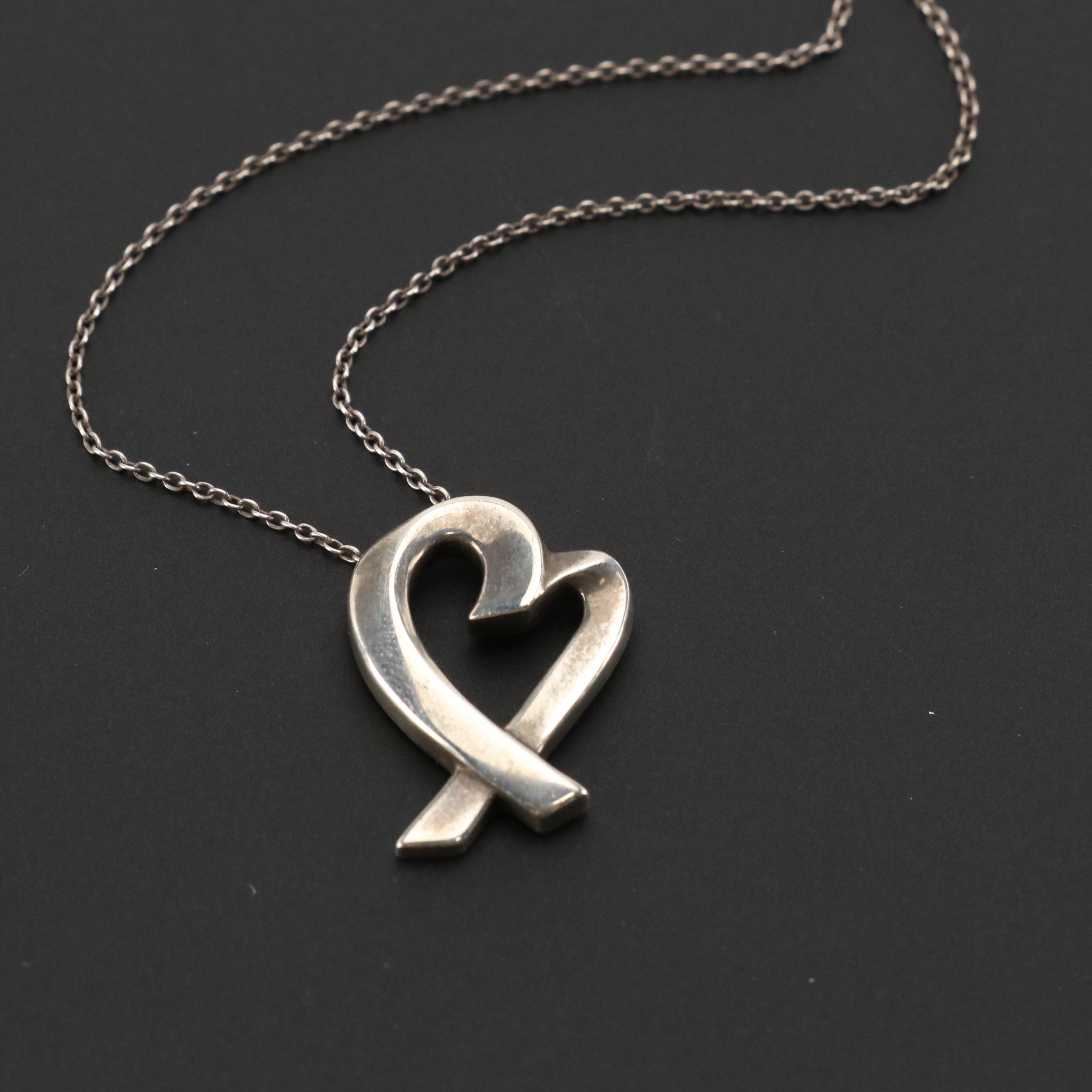 Paloma Picasso for Tiffany & Co. Sterling Loving Heart Necklace