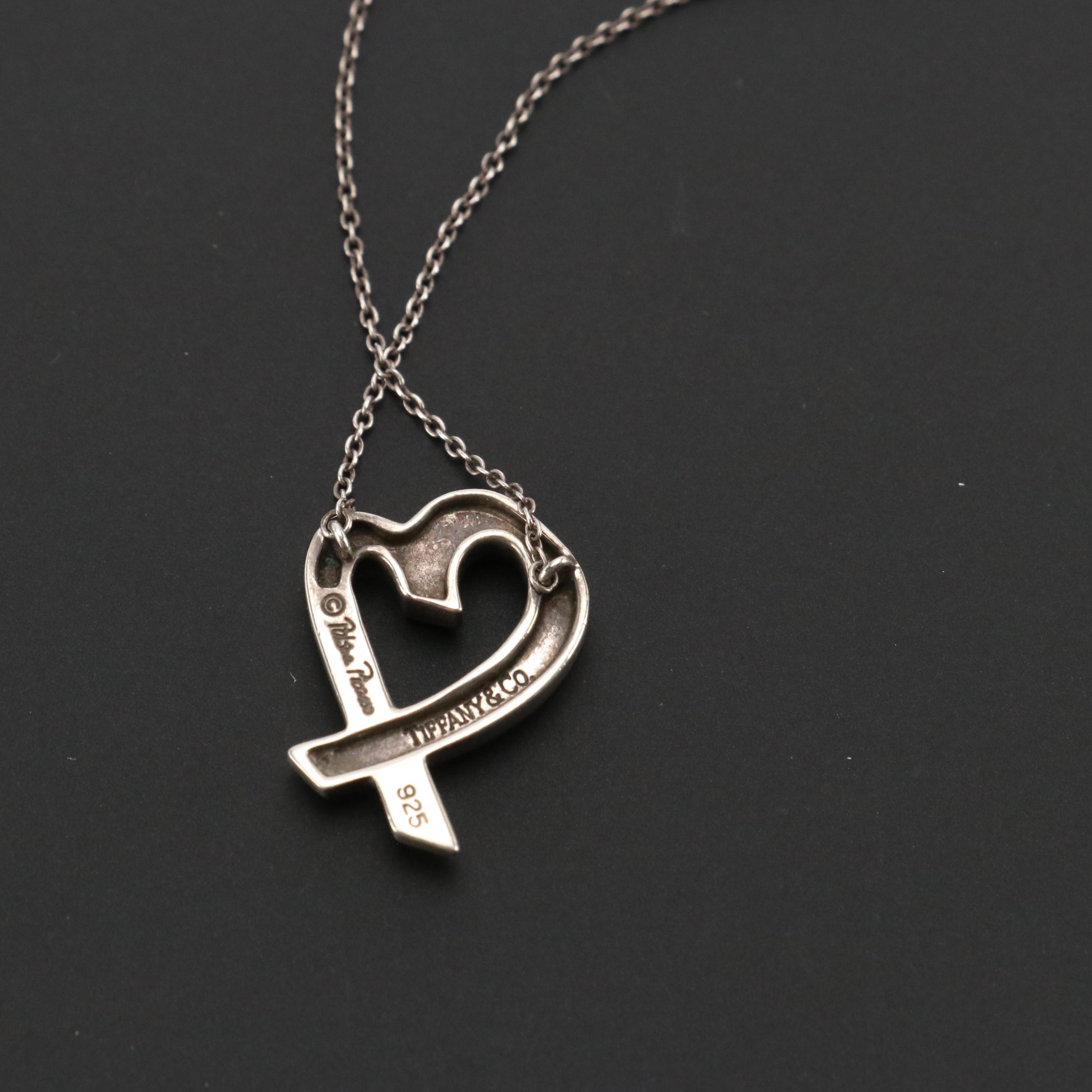 Paloma Picasso for Tiffany & Co. Sterling Loving Heart Necklace