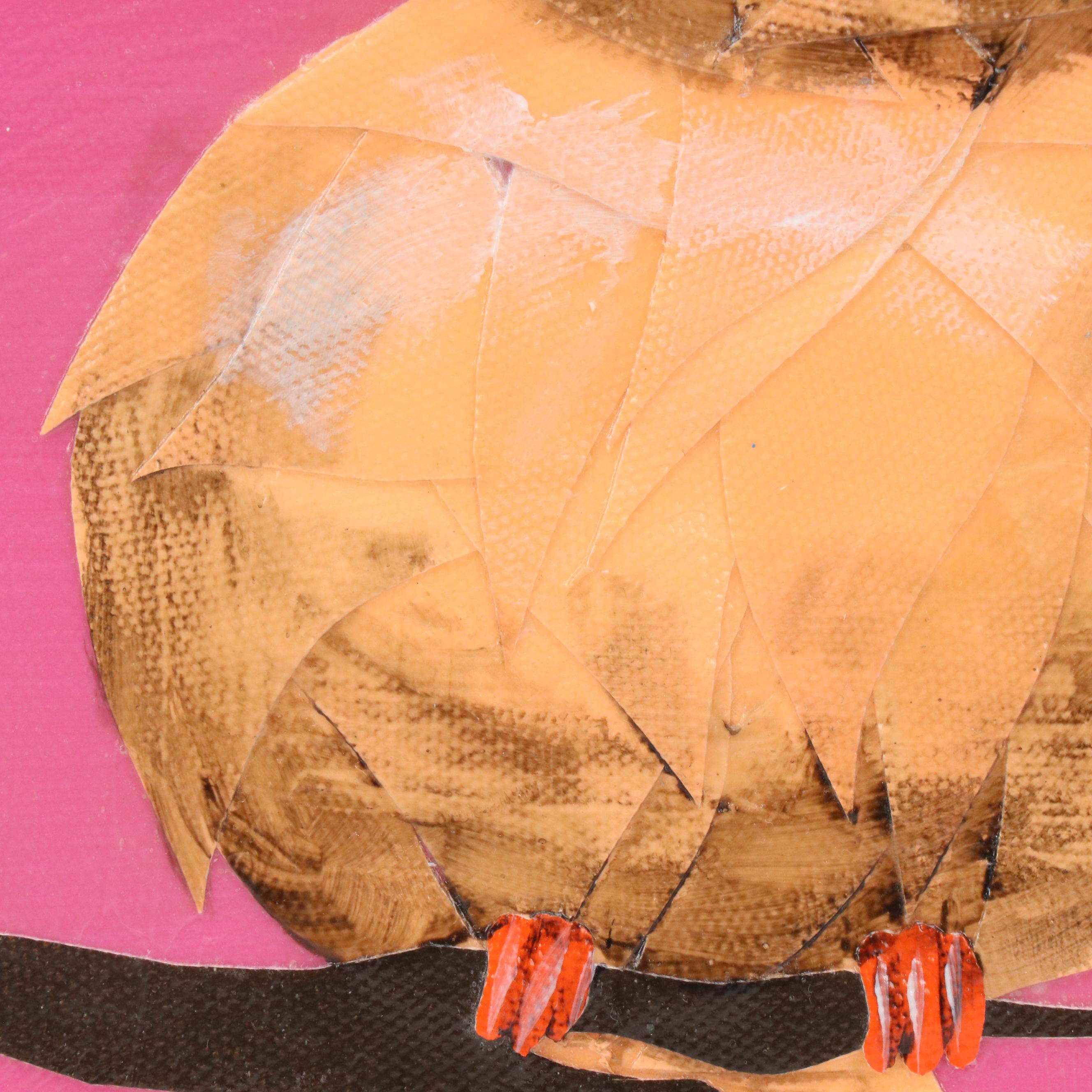 Robin Anne Cooper Collage of Bird, 21st Century