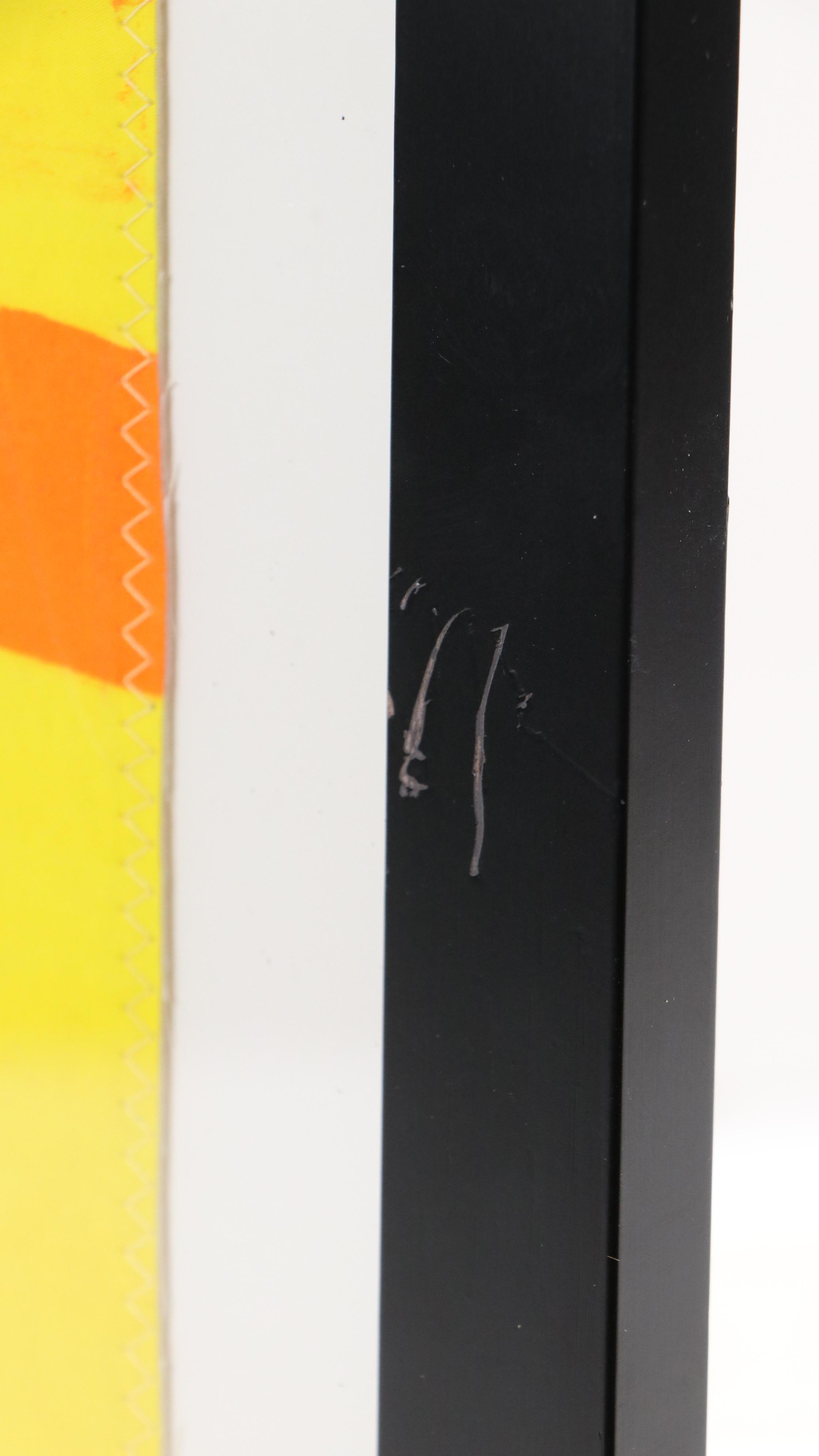 Abstract Mixed Media Assemblage of Tulip, 21st Century