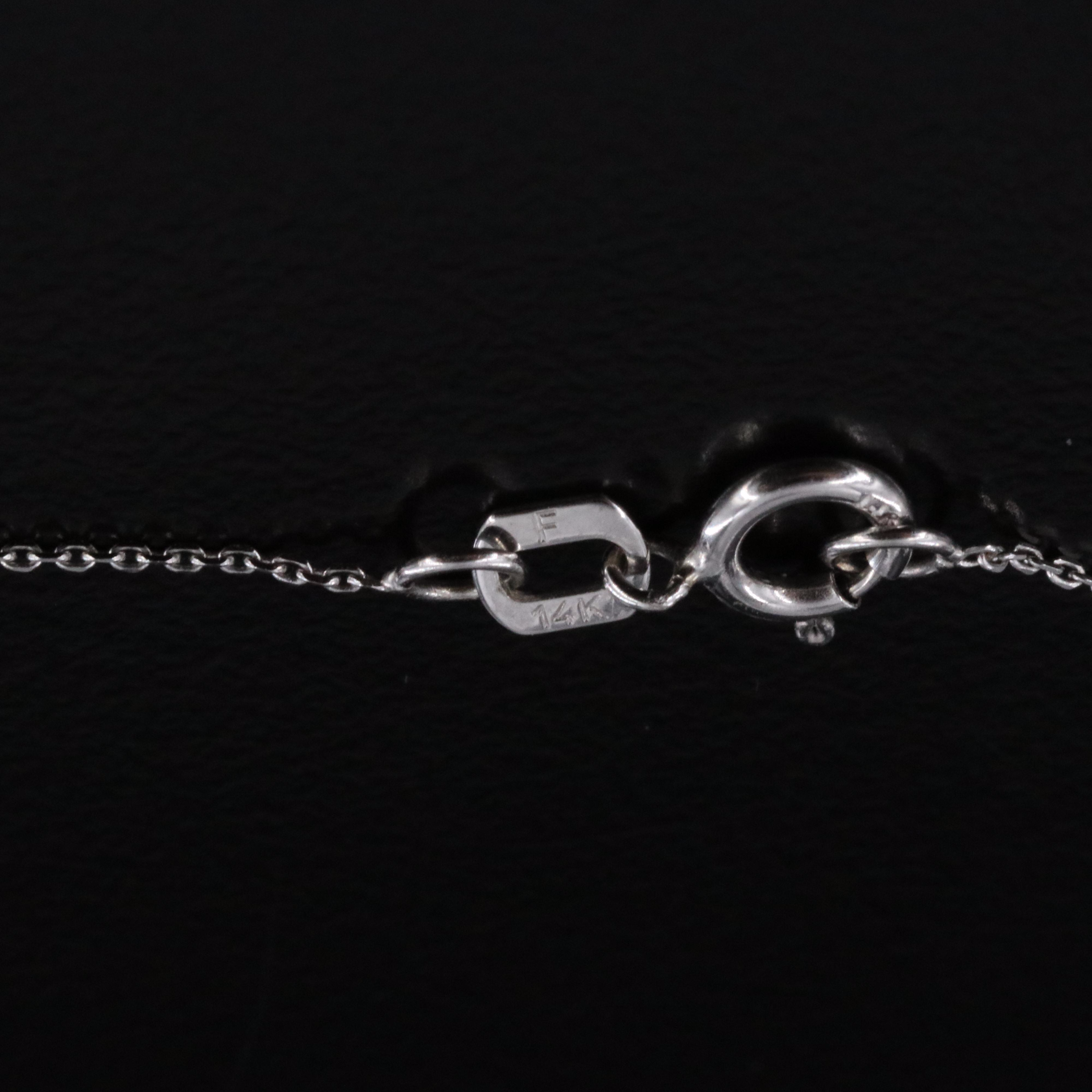 14K Carved Beryl Pendant Necklace