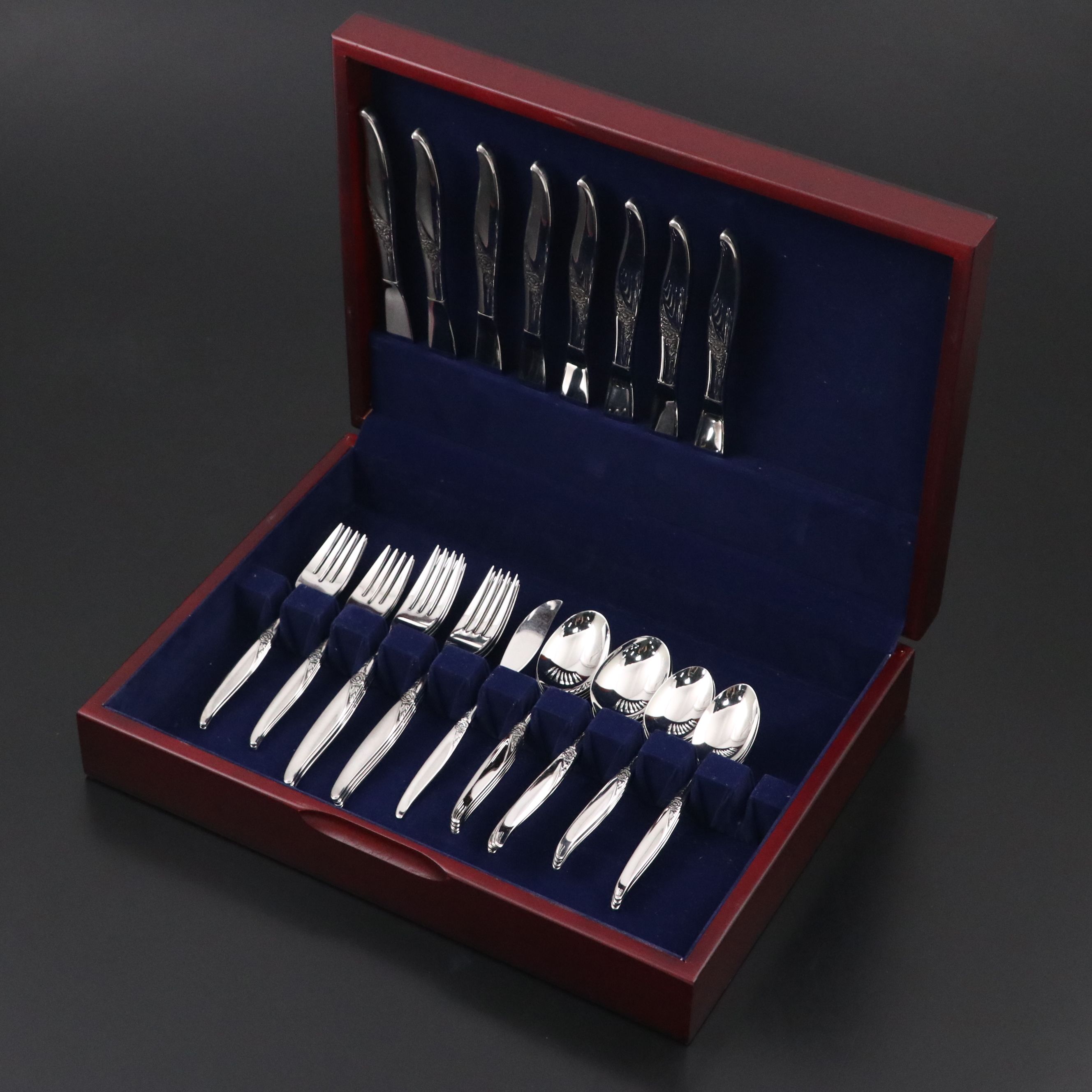 Oneida "La Rose" Stainless Steel Flatware, 1967