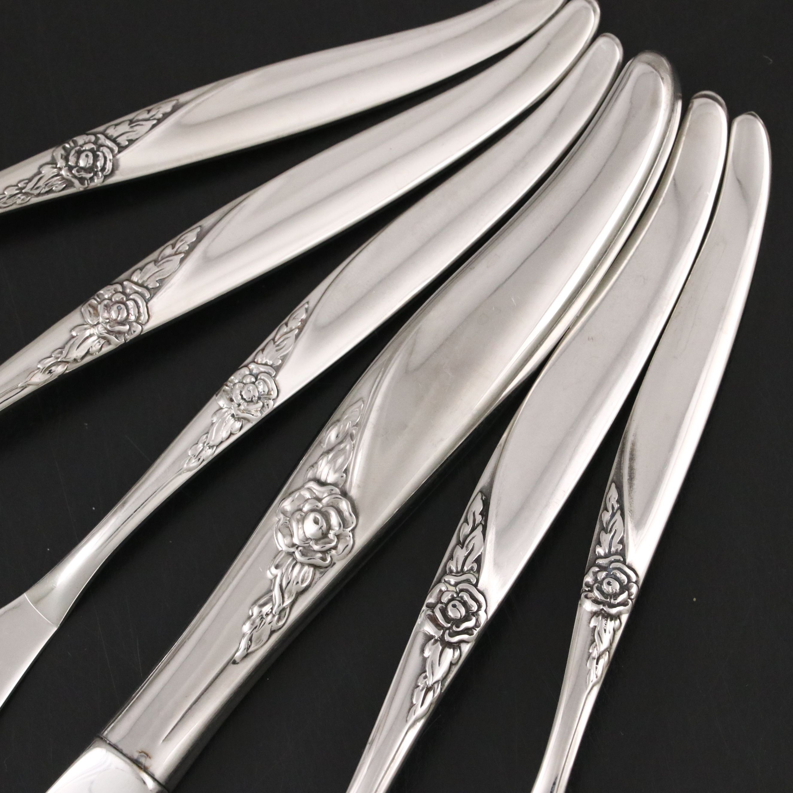 Oneida "La Rose" Stainless Steel Flatware, 1967