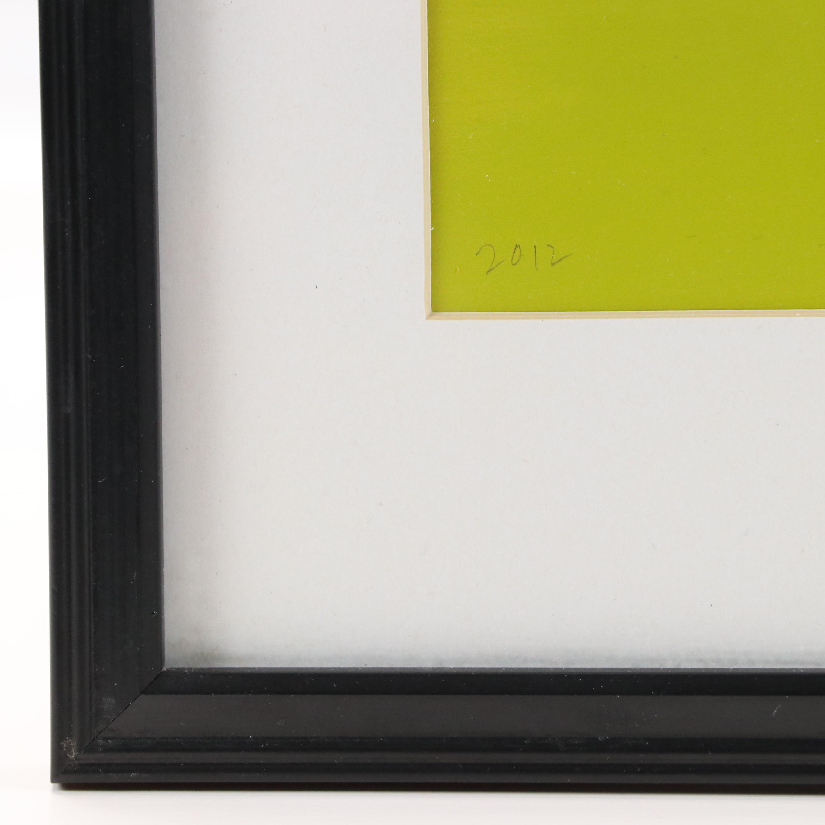 Pop Art Style Airbrush Painting of Fruit Still Life, 2012