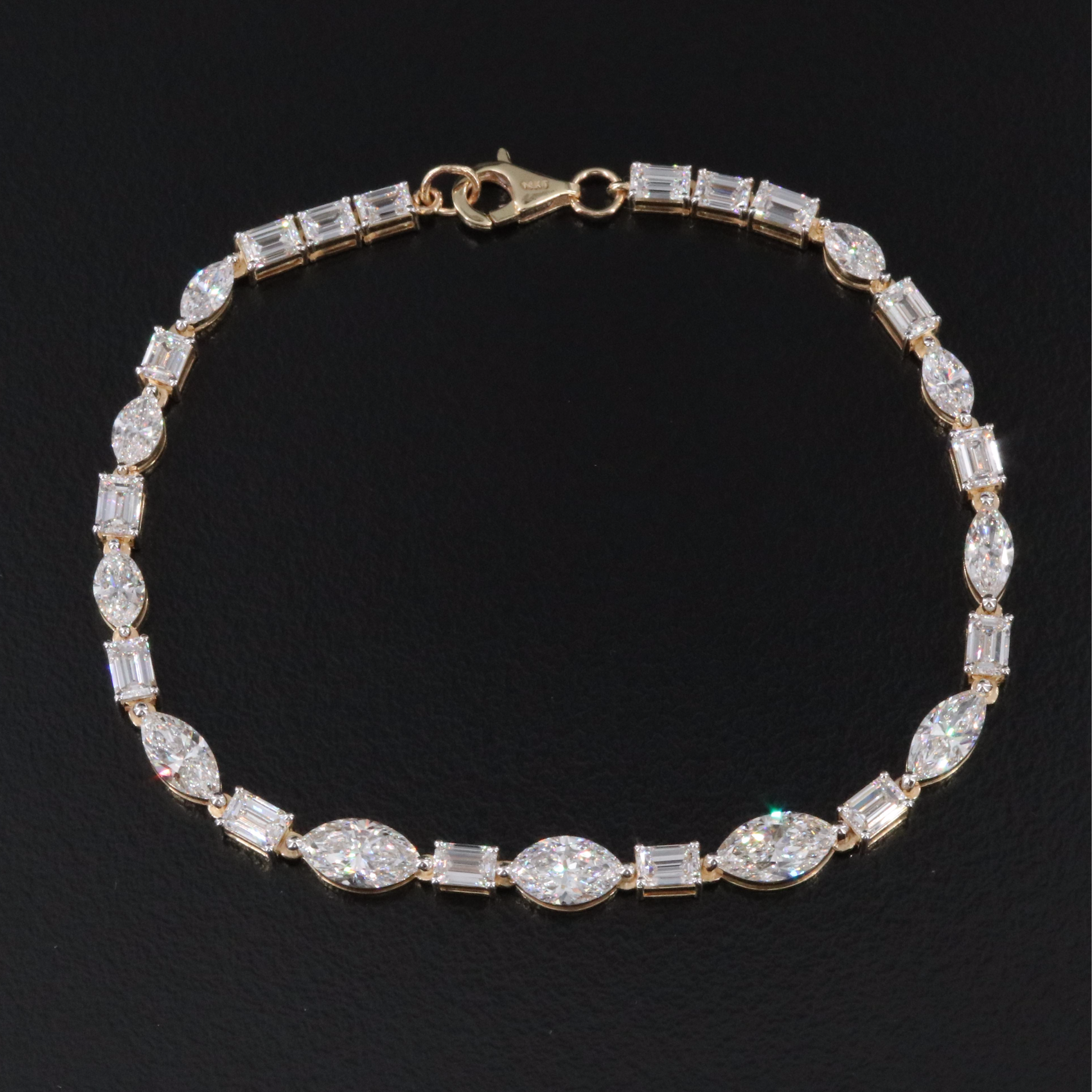 14K 6.90 CTW Lab Grown Diamond Bracelet