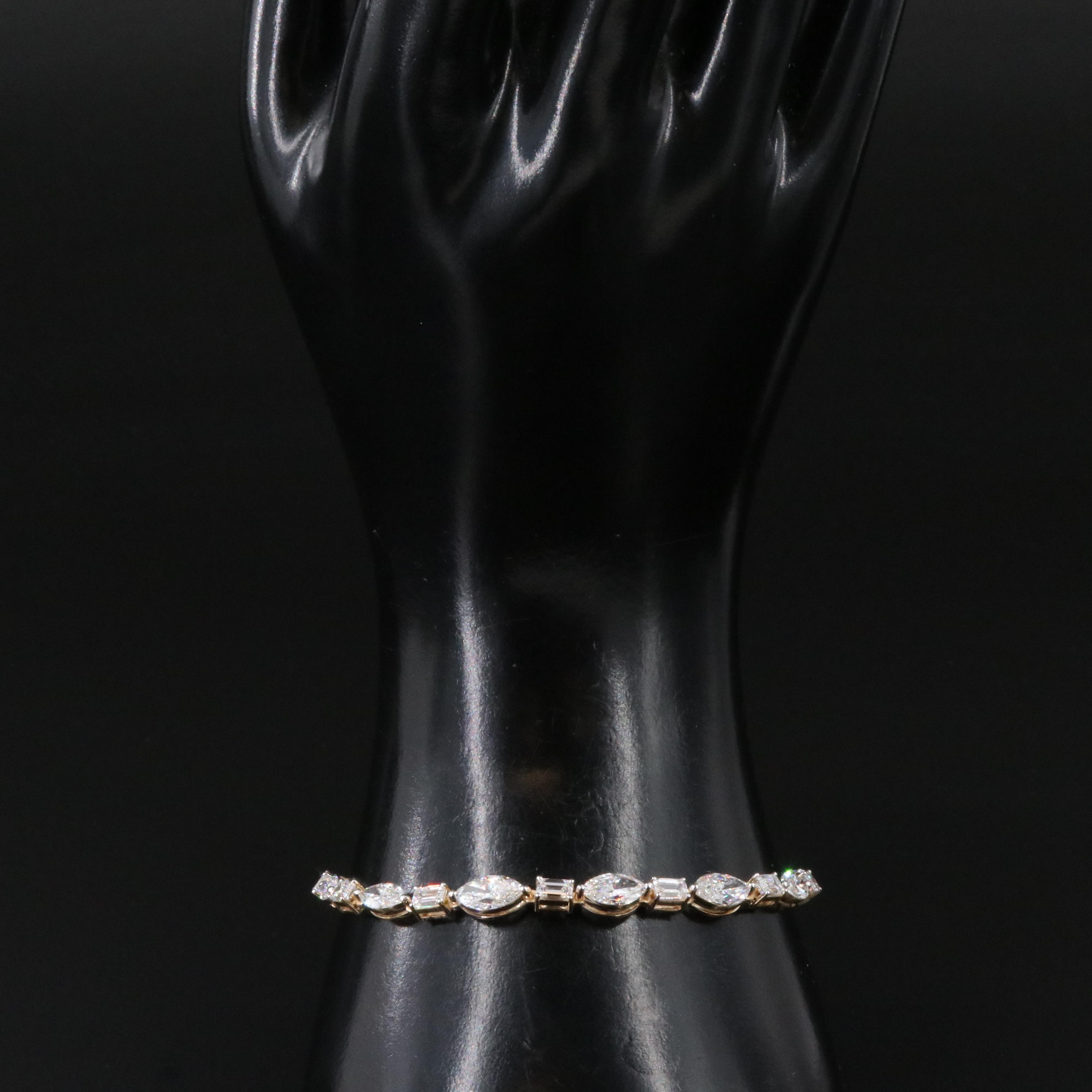 14K 6.90 CTW Lab Grown Diamond Bracelet