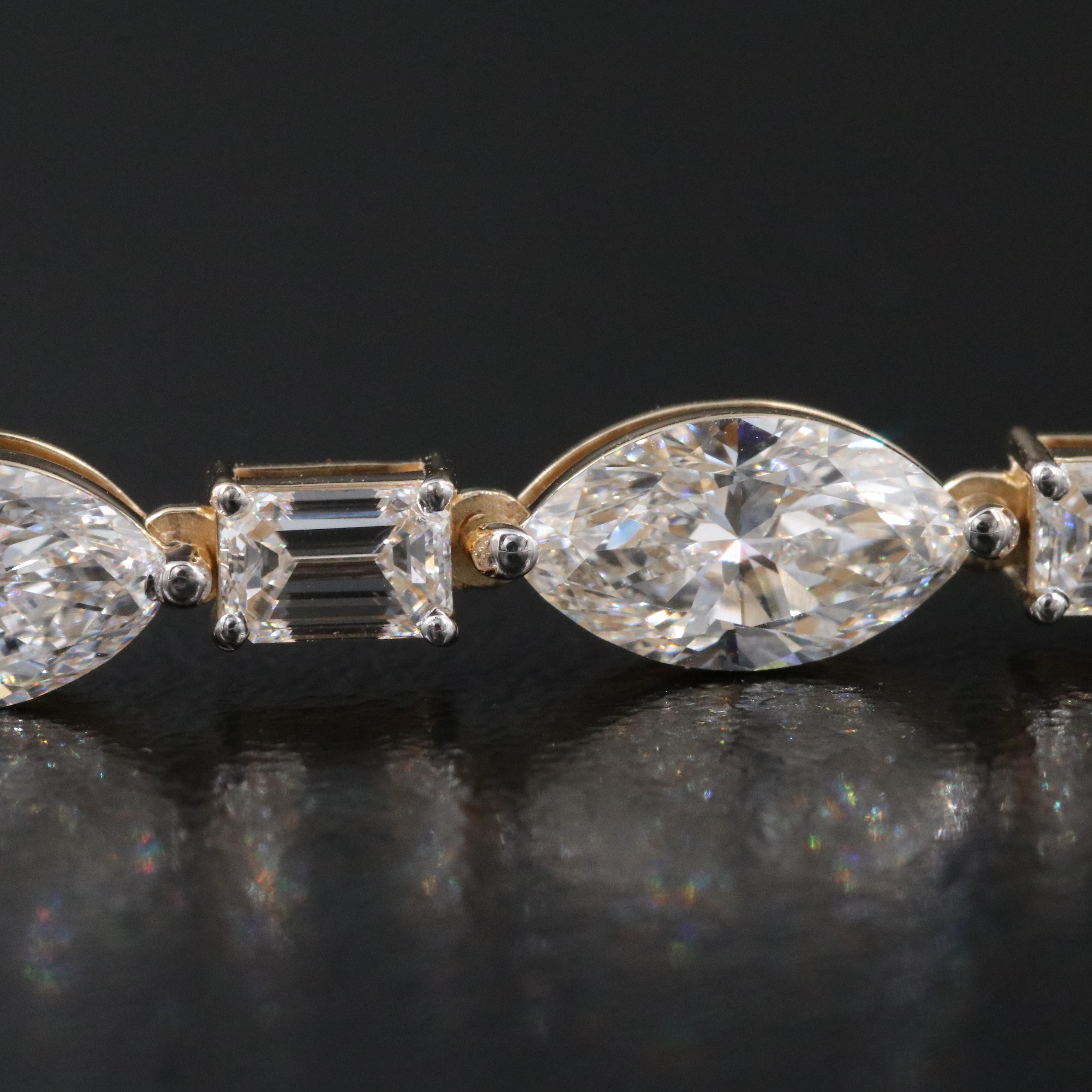 14K 6.90 CTW Lab Grown Diamond Bracelet