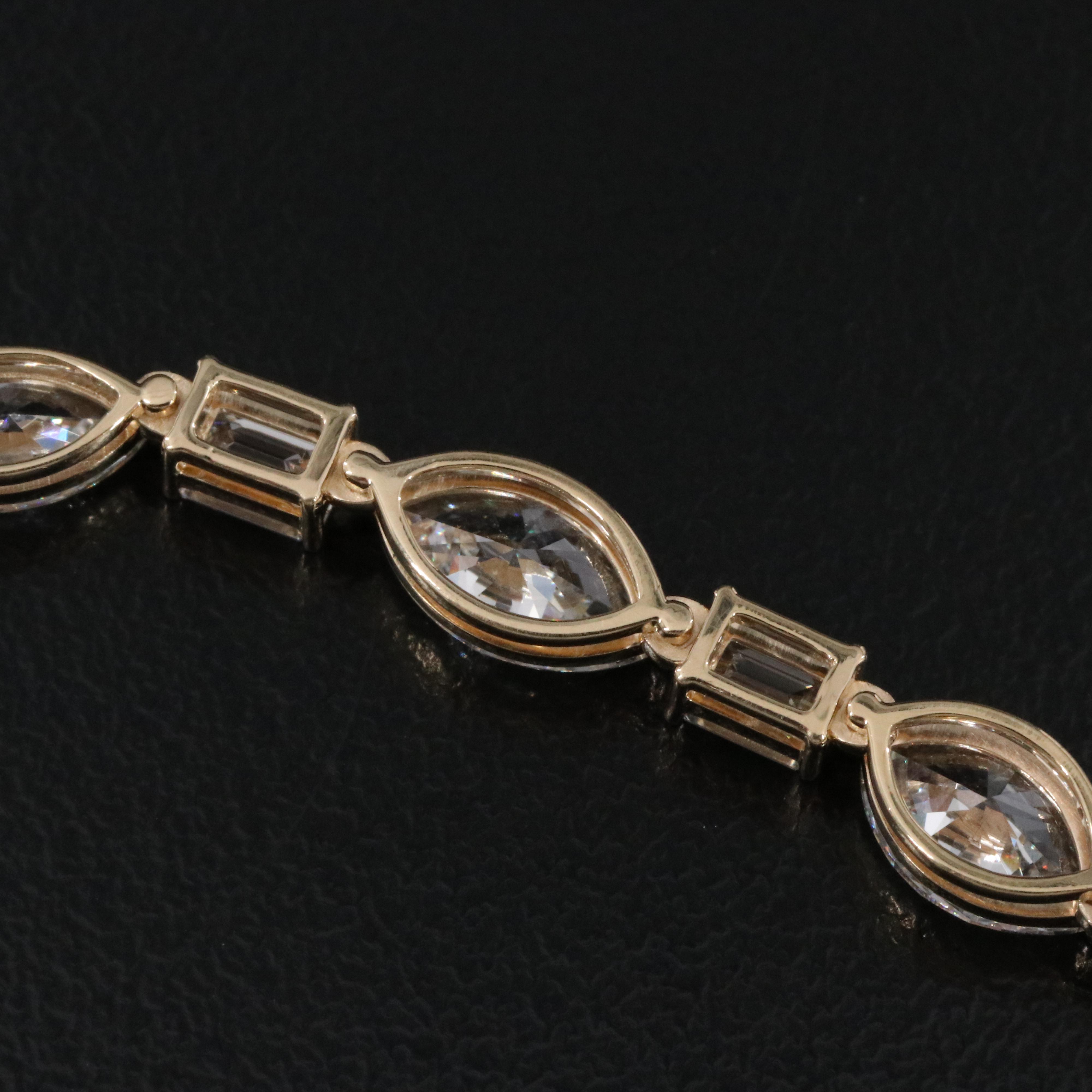 14K 6.90 CTW Lab Grown Diamond Bracelet