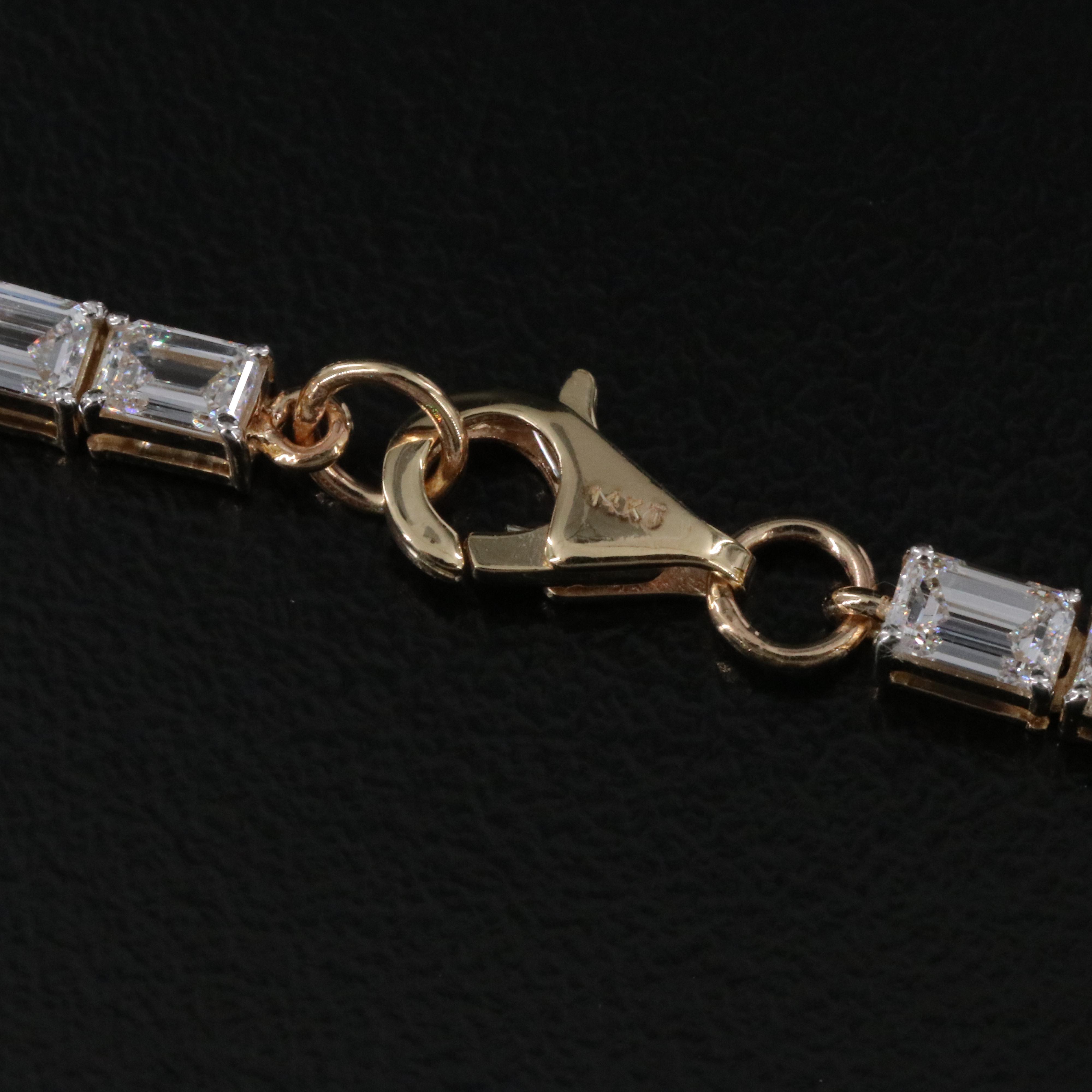 14K 6.90 CTW Lab Grown Diamond Bracelet