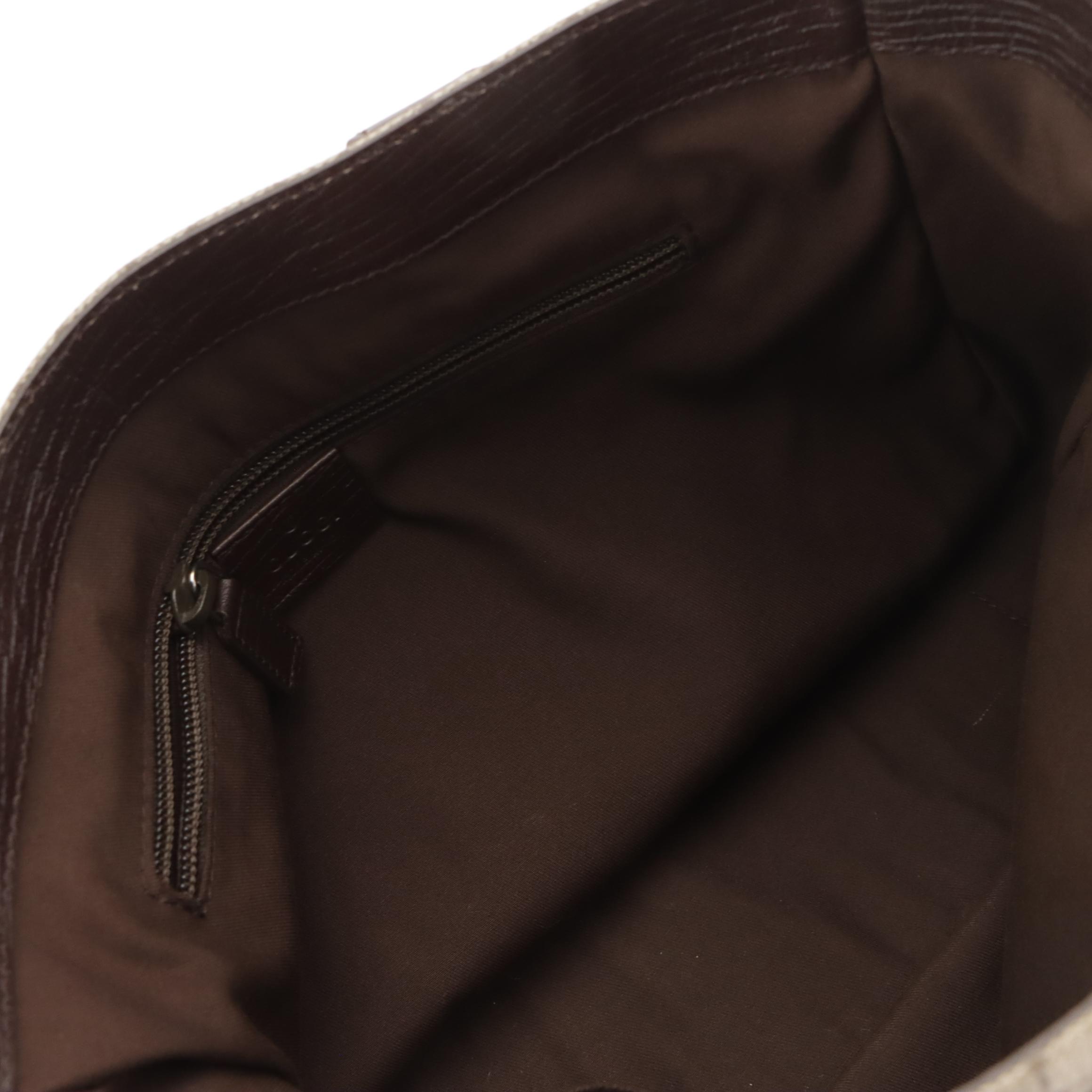 Gucci Shopper Tote in GG Supreme Canvas and Leather