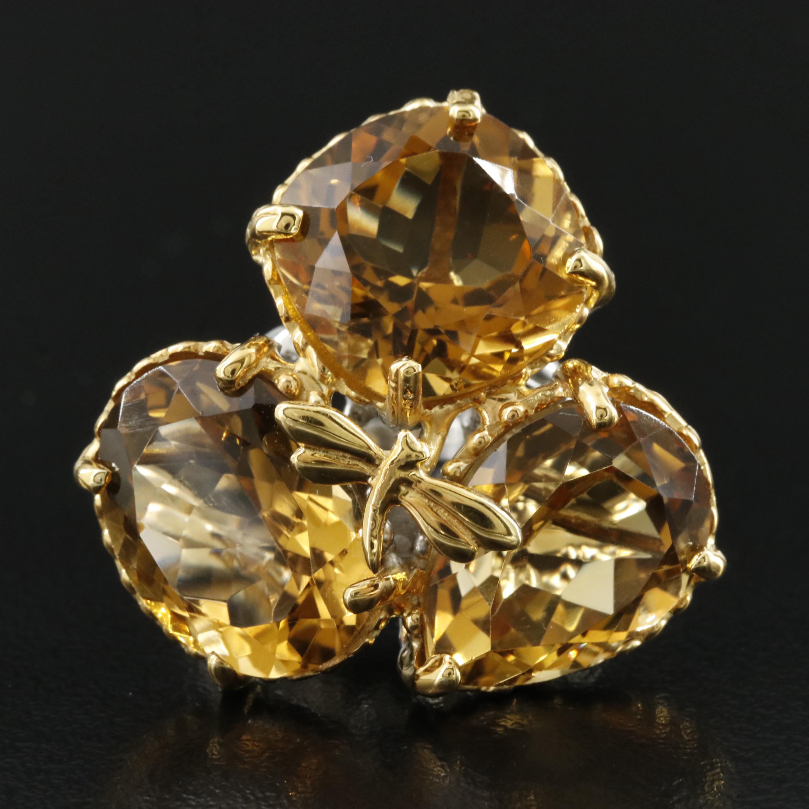 Sterling Citrine Ring