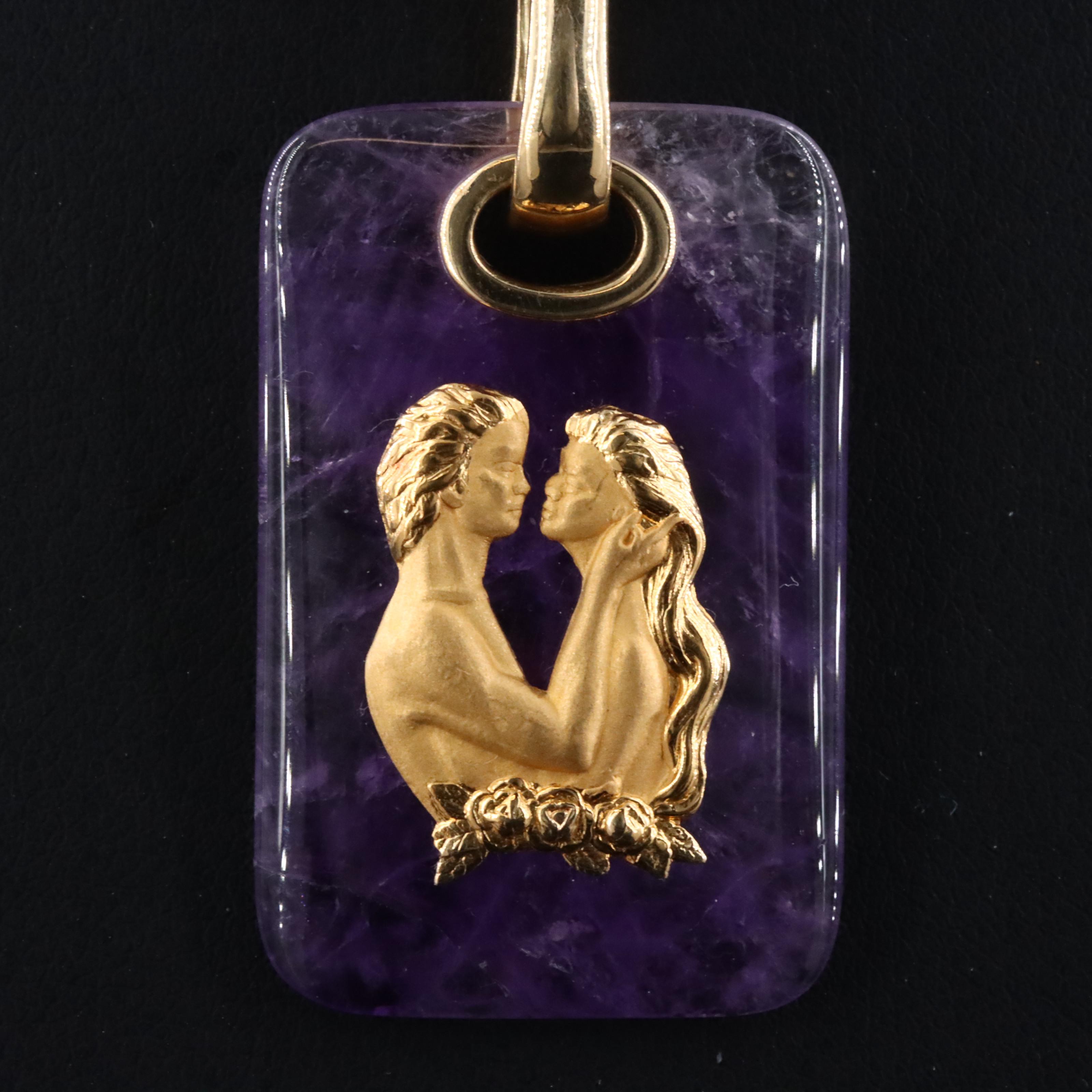 Carrera Y Carrea 18K Amethyst Pendant Necklace