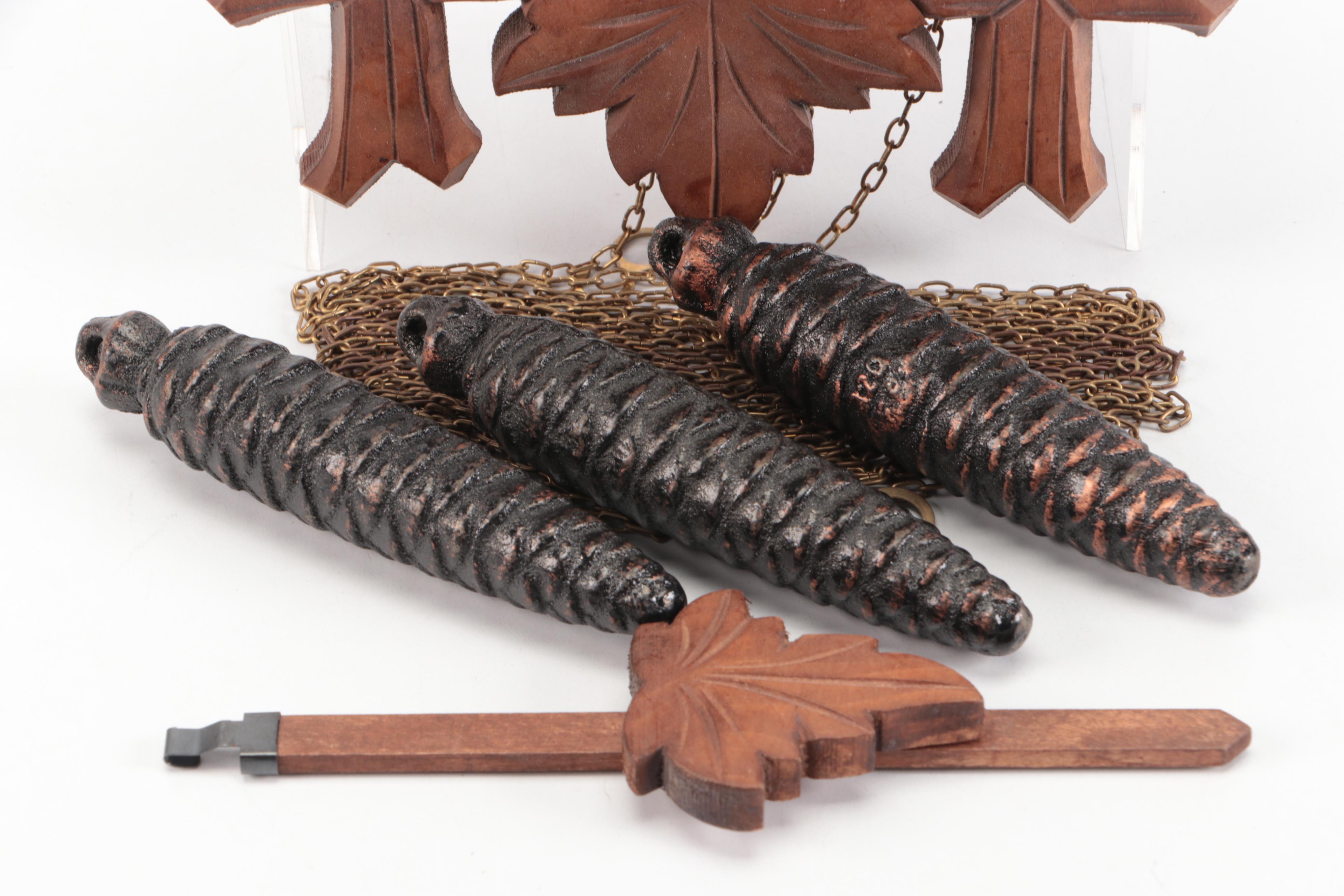 Carved Wood Cuckoo Clock