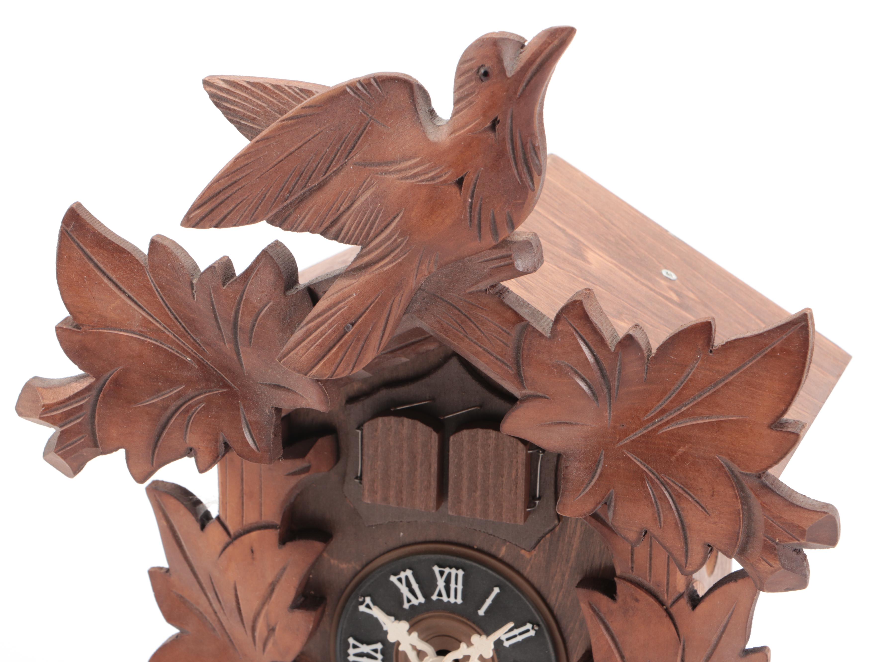 Carved Wood Cuckoo Clock