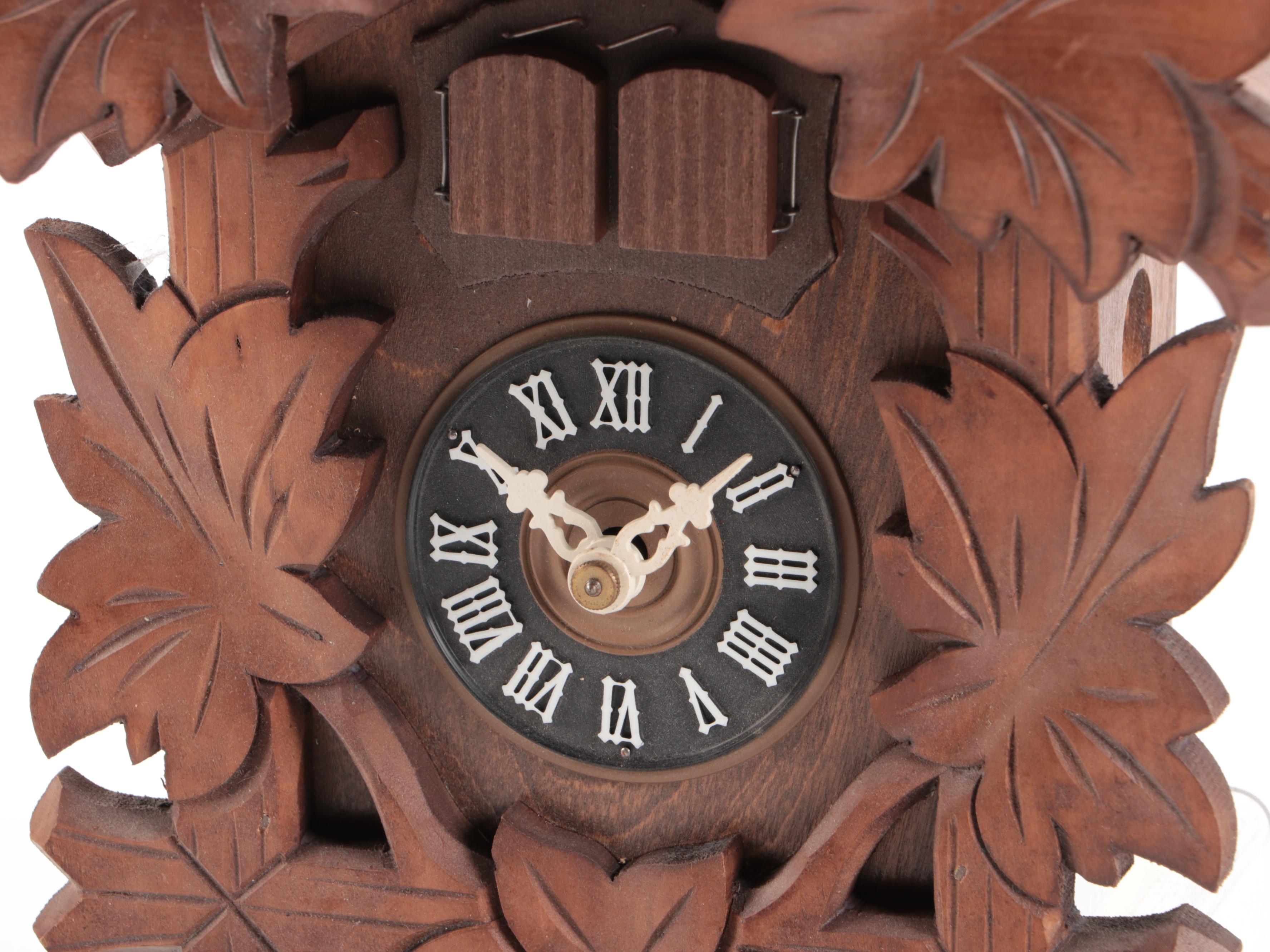 Carved Wood Cuckoo Clock